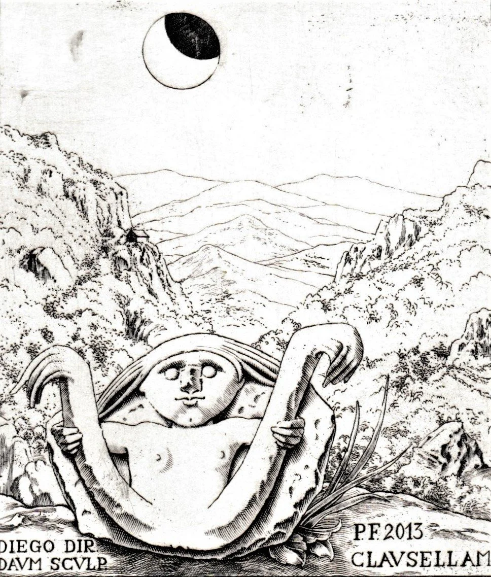 PF 2013. Acquaforte-bulino su rame, mm 89x102