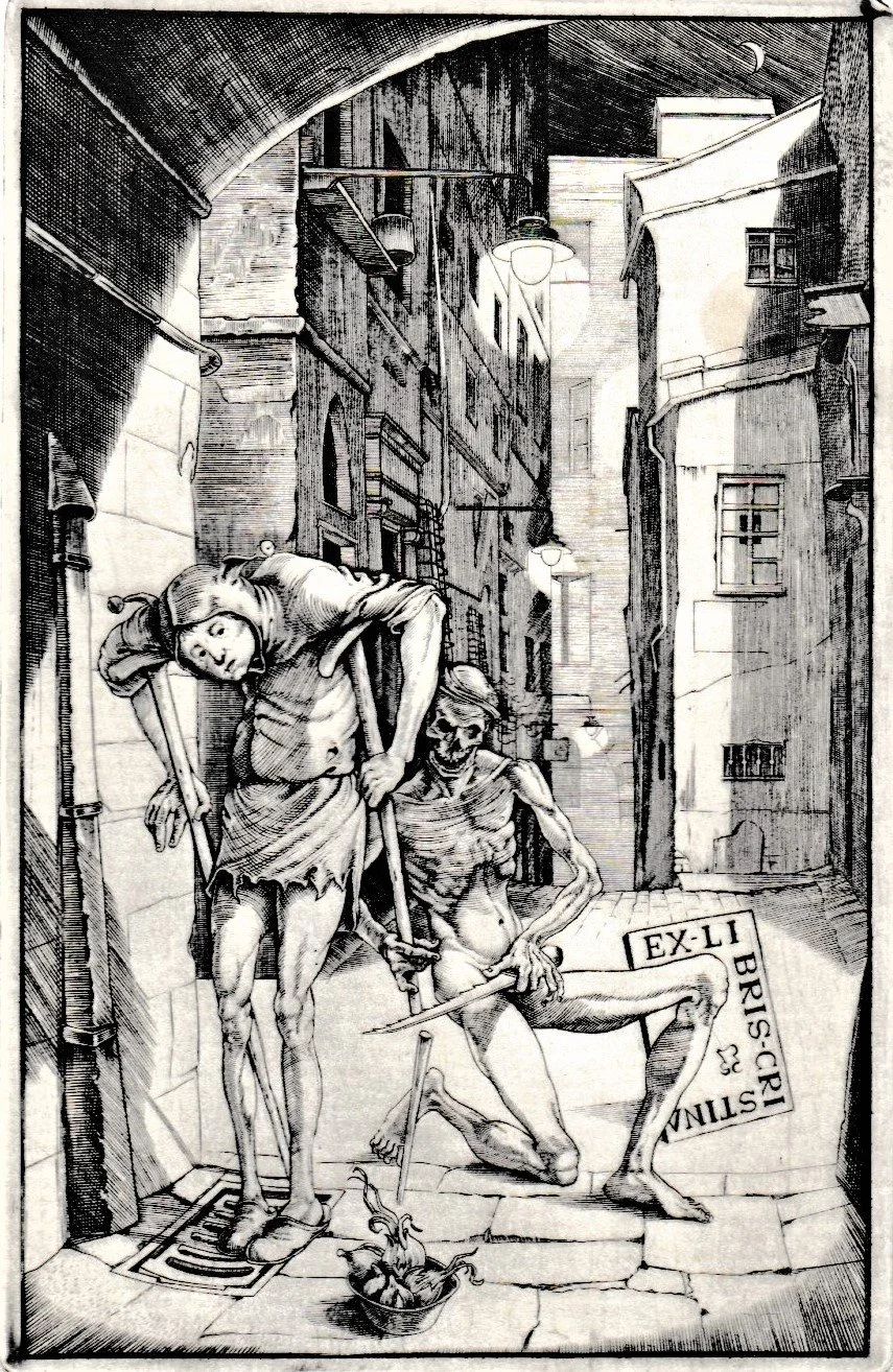 Ex Libris Cristina, 2012. Bulino su rame, mm 72x111