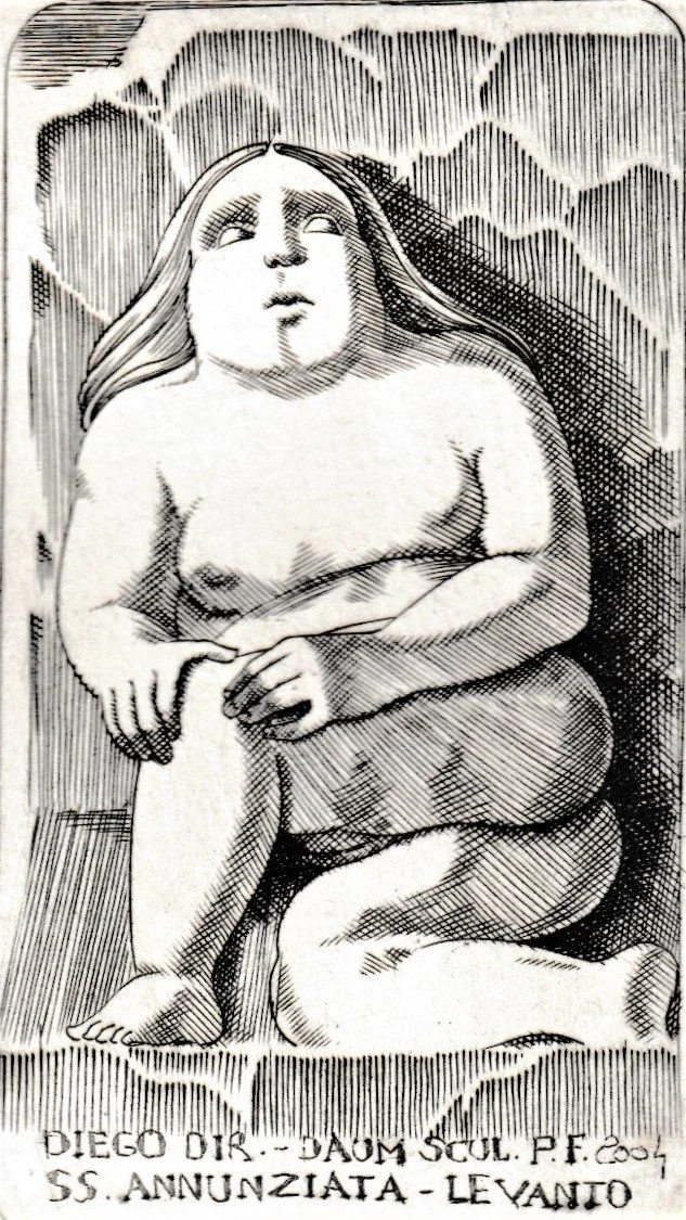 PF 2004. Bulino su rame, mm 57x100