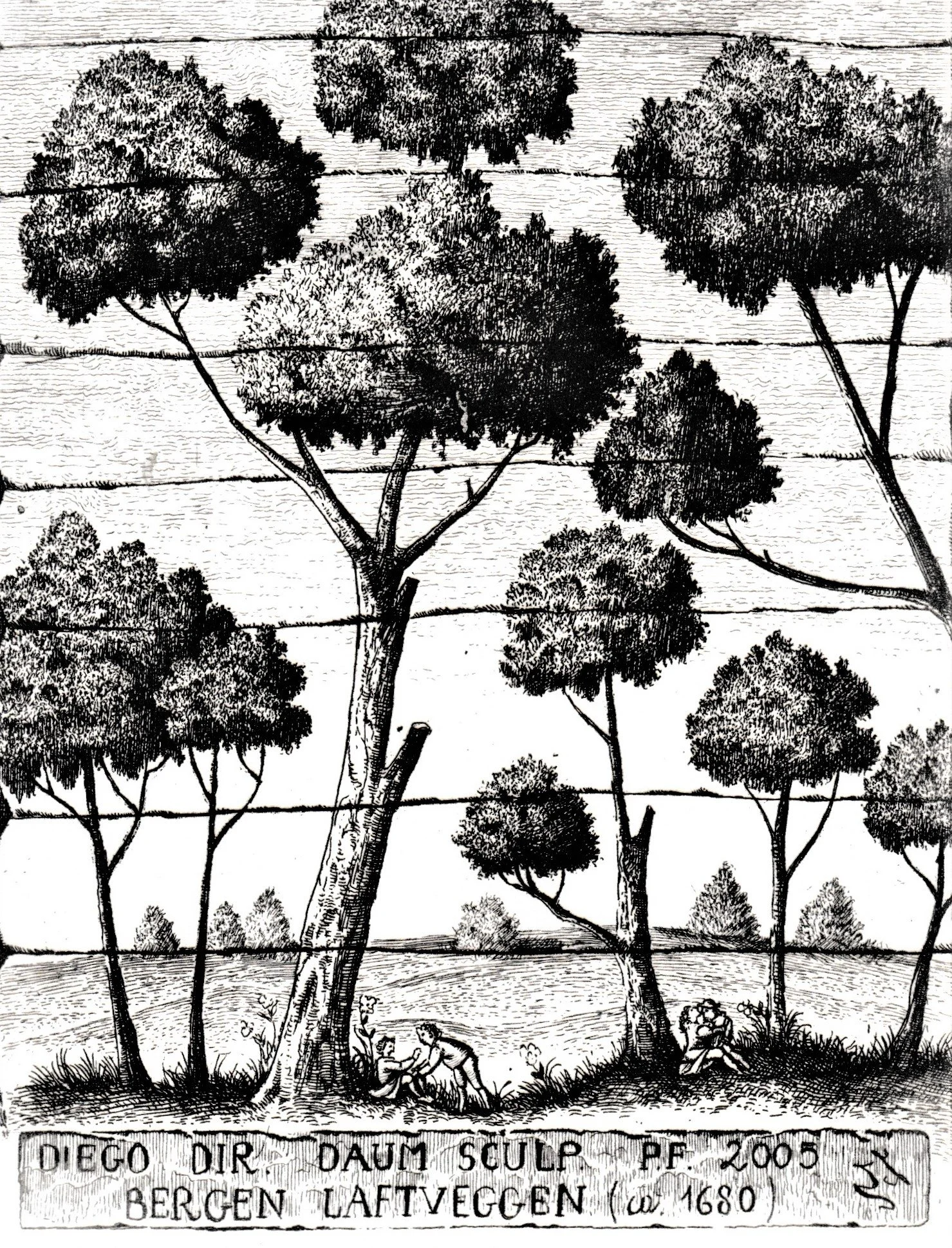 PF 2005. Acquaforte su rame, mm 134x170