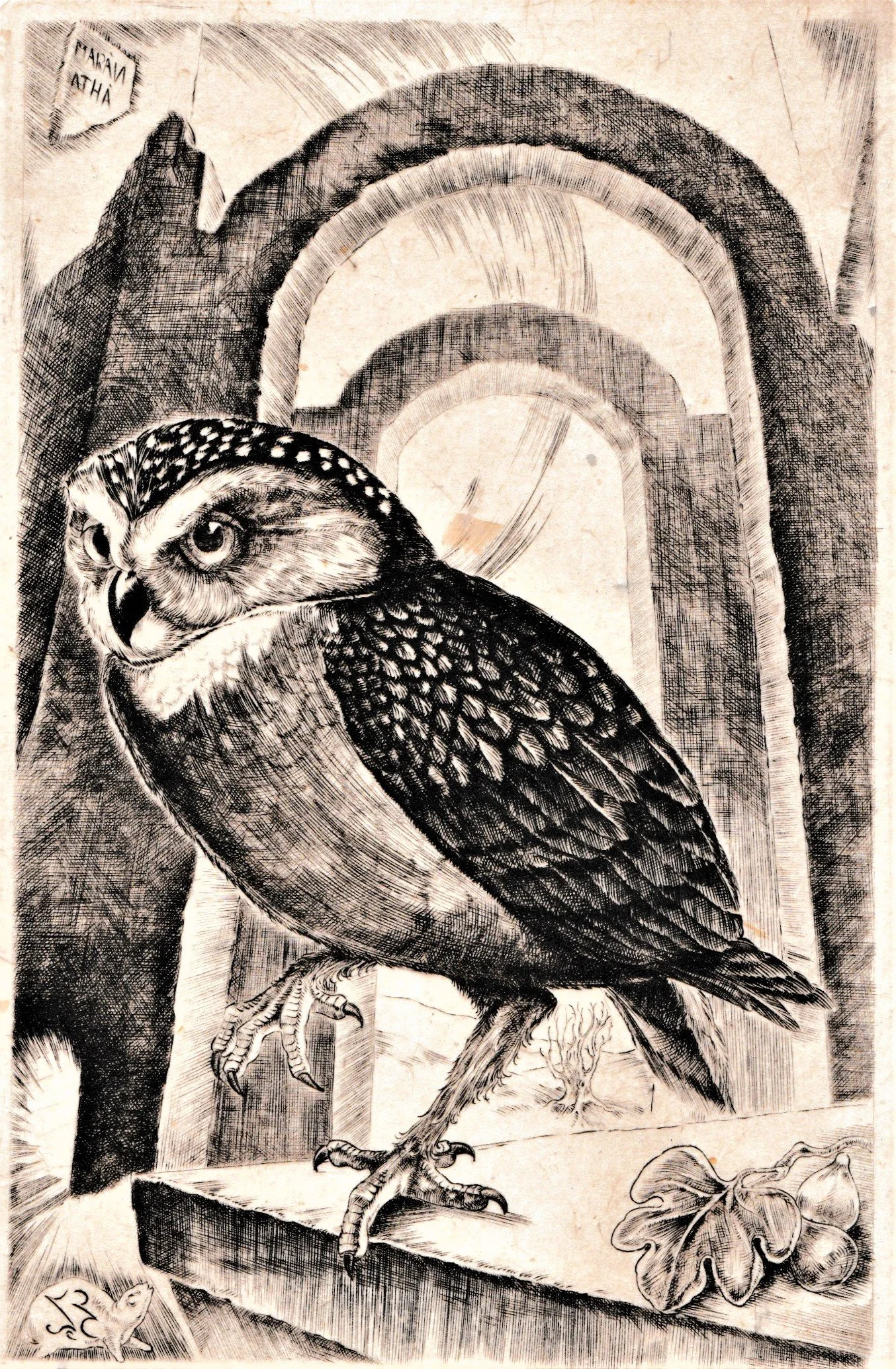 Metanoi-Terra, 1993. Bulino su rame, mm 117x171