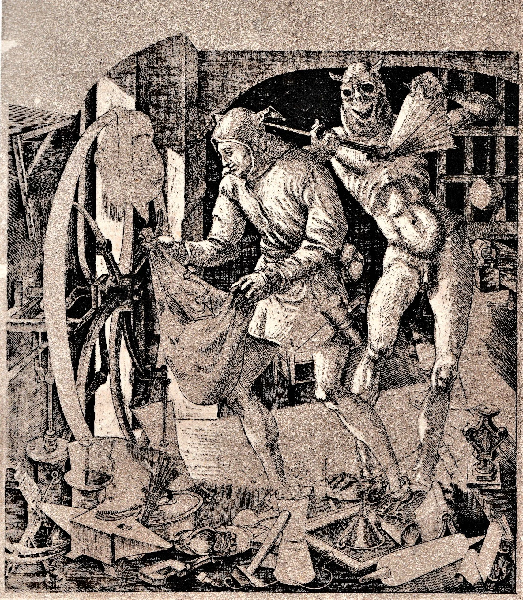 Narrenschiff - cap.20, 2014-2019. Bulino-acquaforte-acquatinta su rame, mm 146x170