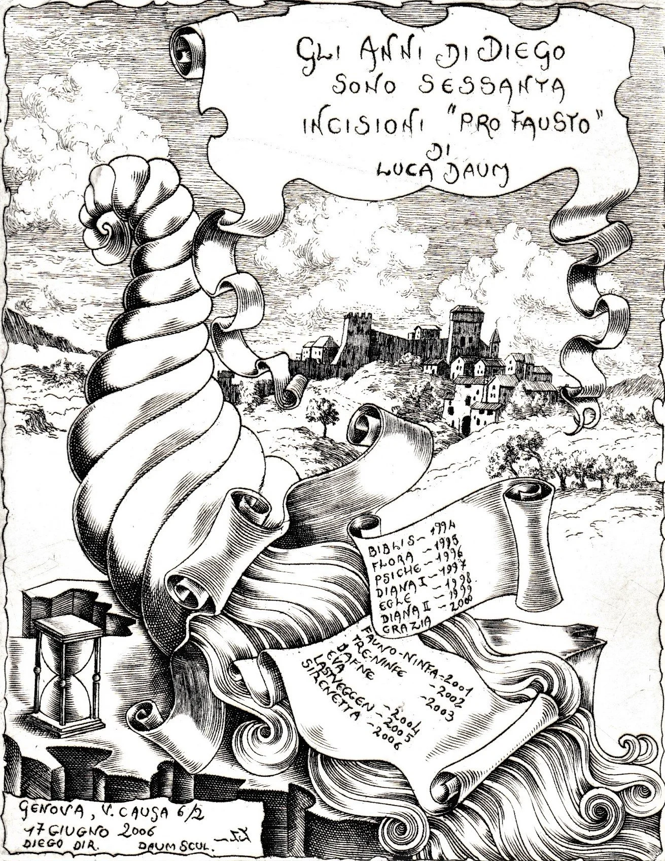 PF 2006. Acquaforte-bulino su rame, mm 113x145