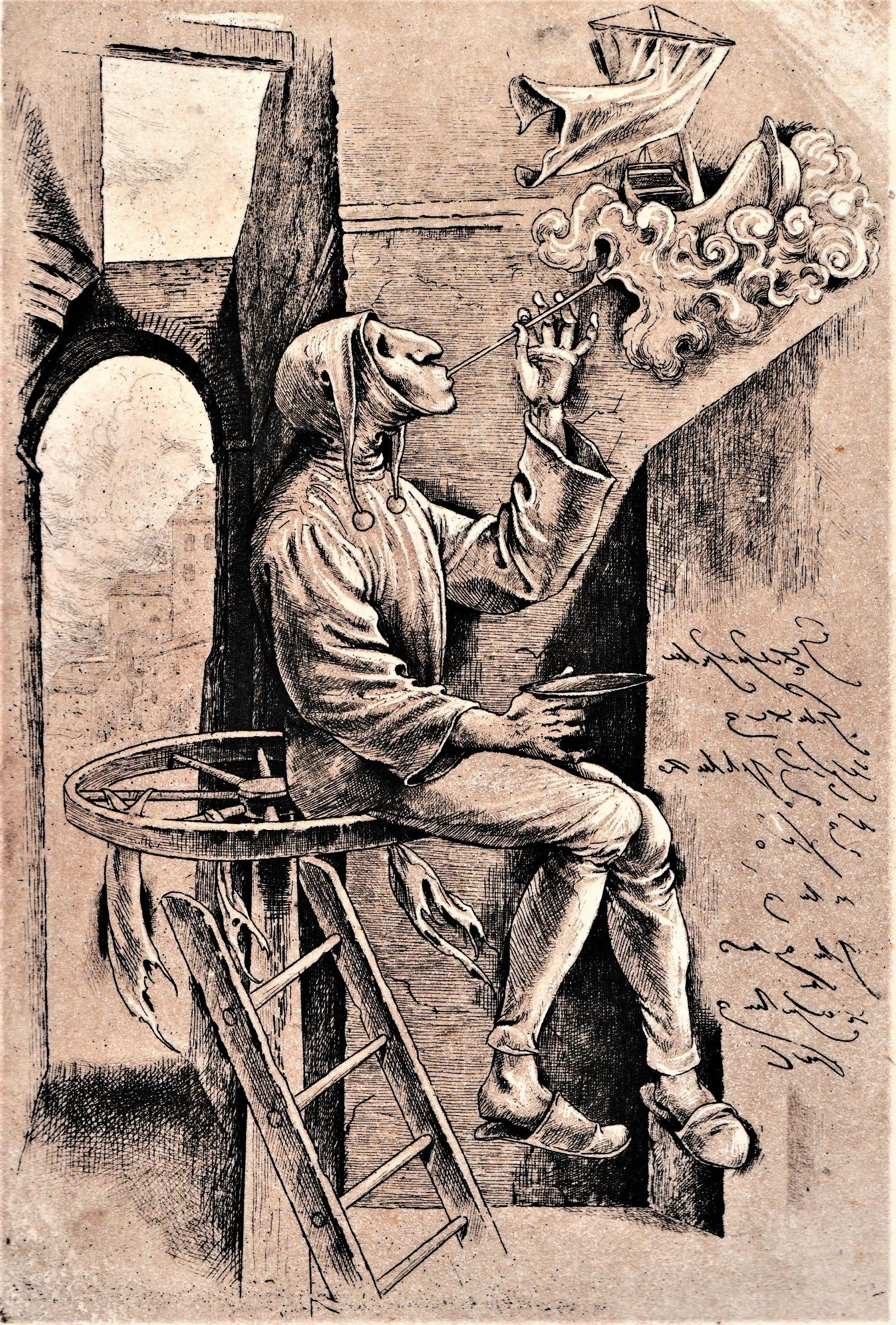 Narrenschiff - cap.26, 2019. Acquaforte-acquatinta-bulino su rame, mm 140x205