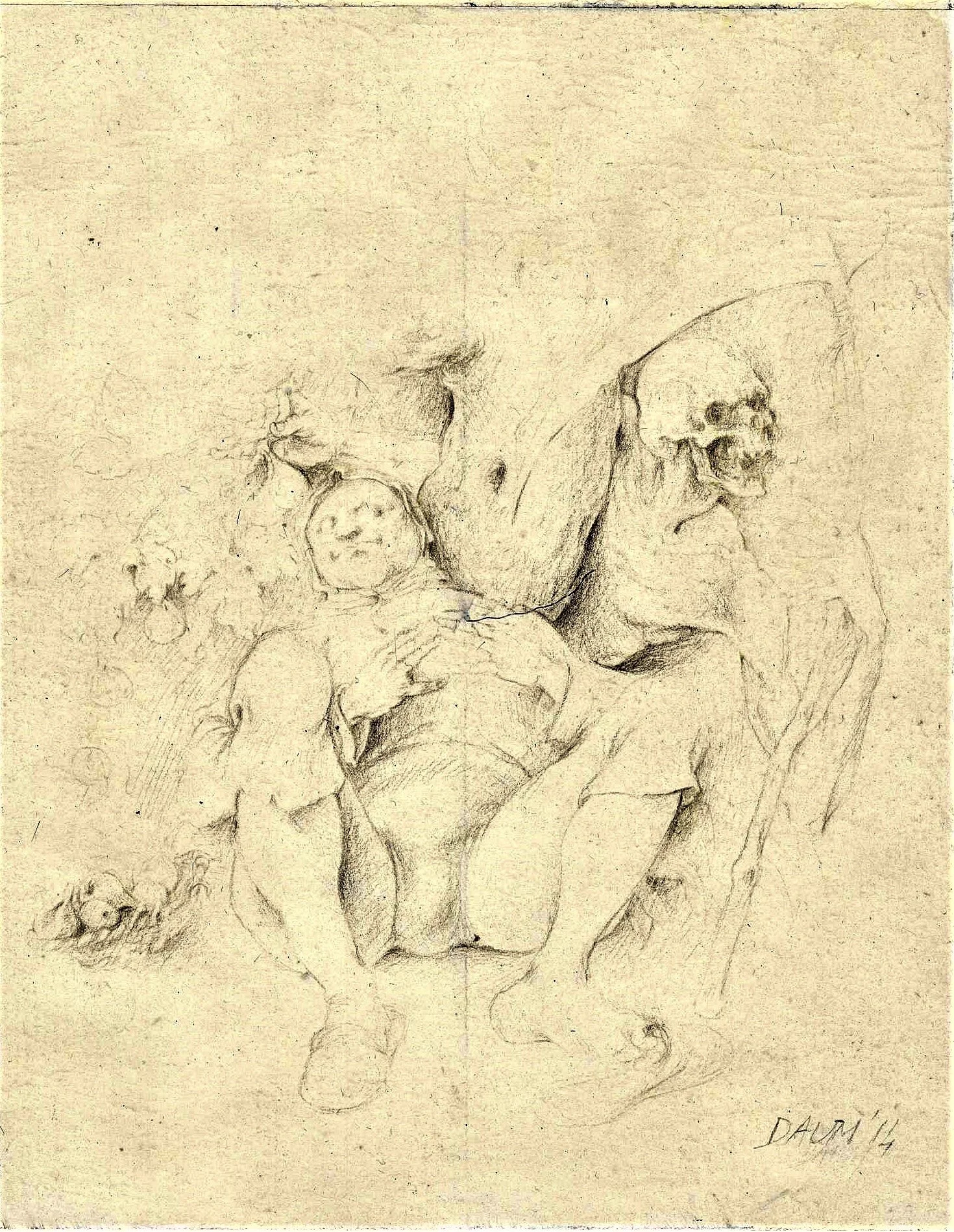L'accidioso II, 2014. Punta d'argento, mm 125x160
