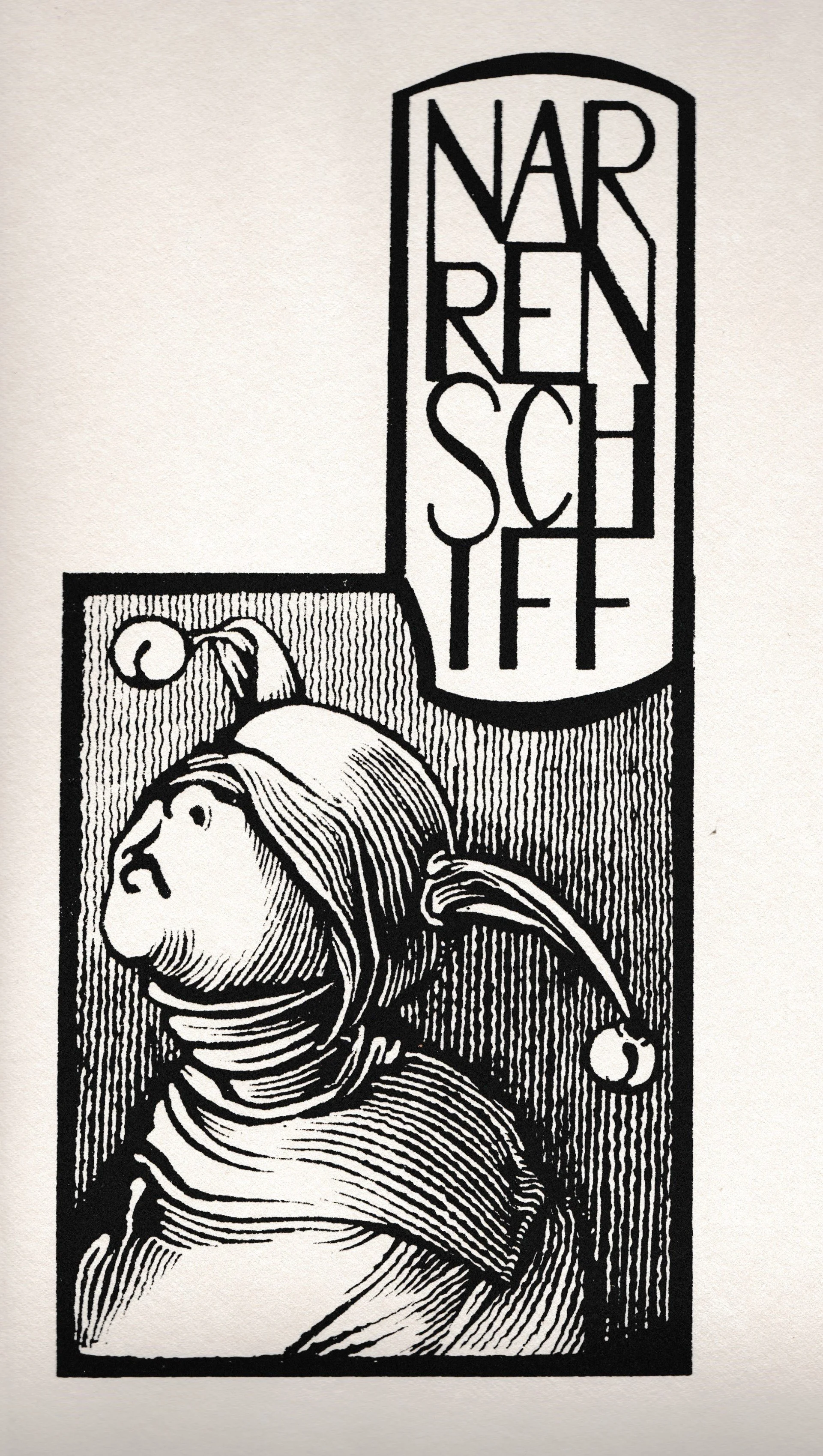 Narrenschiff - Copertina del Portfolio, 2020. Serigrafia su carta.