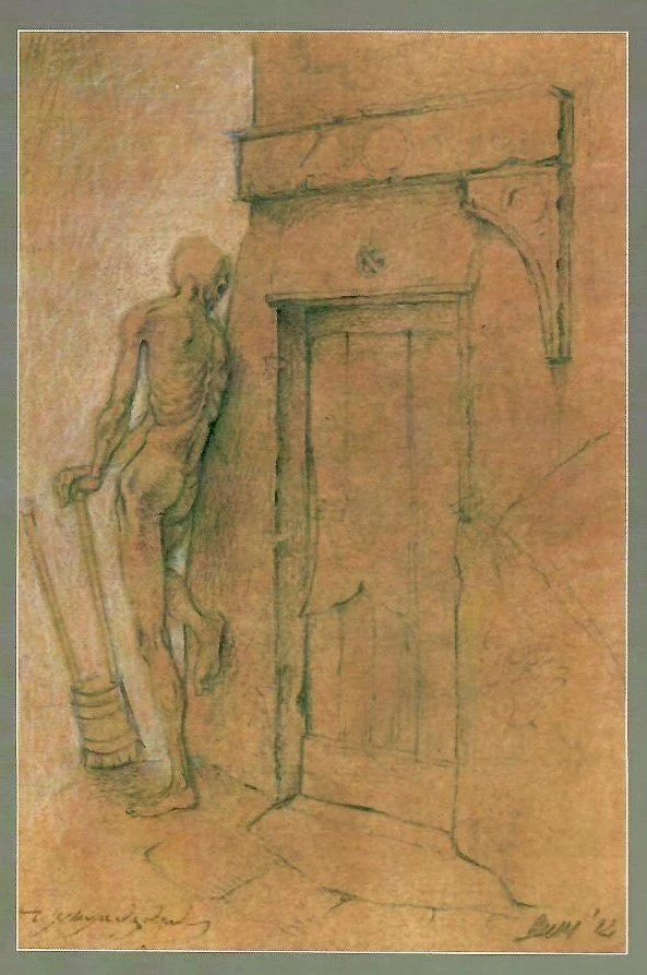 Pericolo, 2012. Tecnica mista su carta, mm 214x145