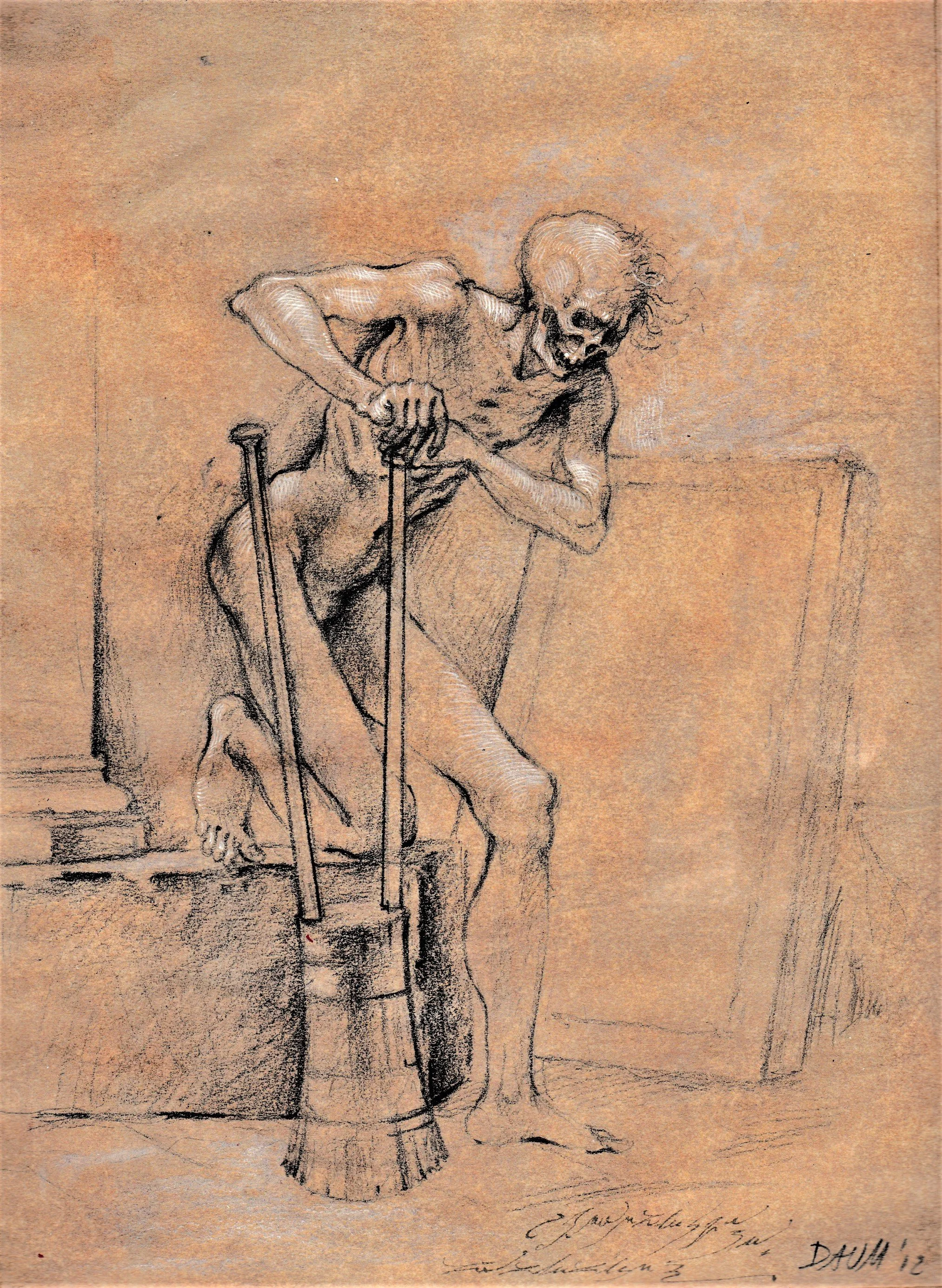 Frontespizio II, 2012. Tecnica mista su carta, mm 175x245