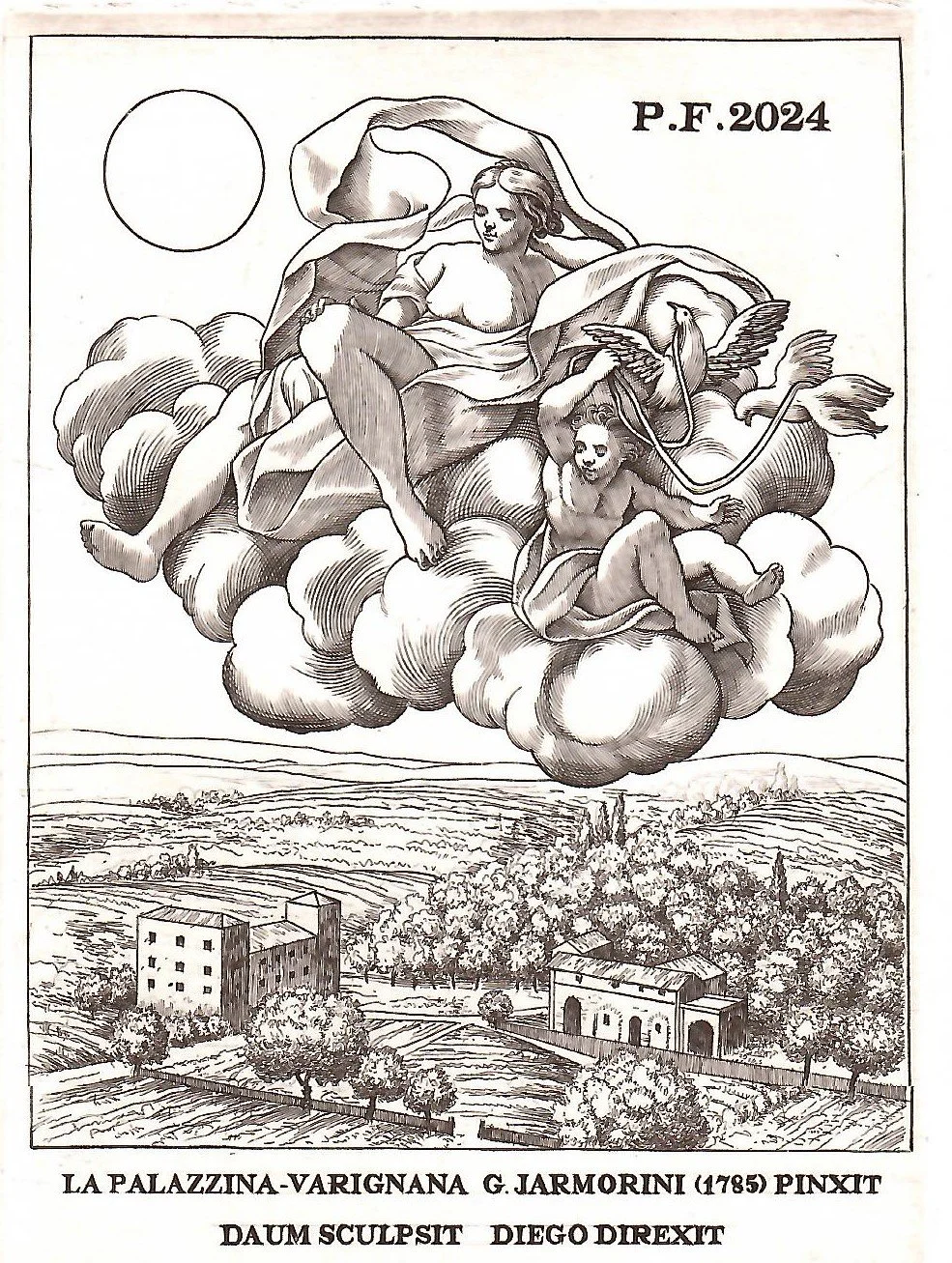 PF 2024. Bulino su rame, mm 80x114