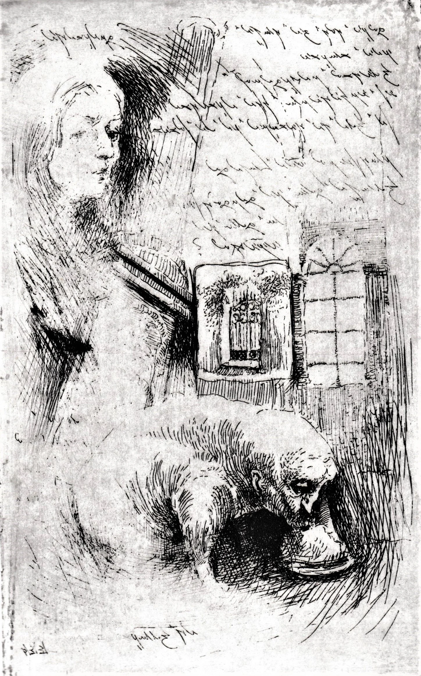 Metamorfosi III, 1990. Acquaforte su zinco, mm 125x197