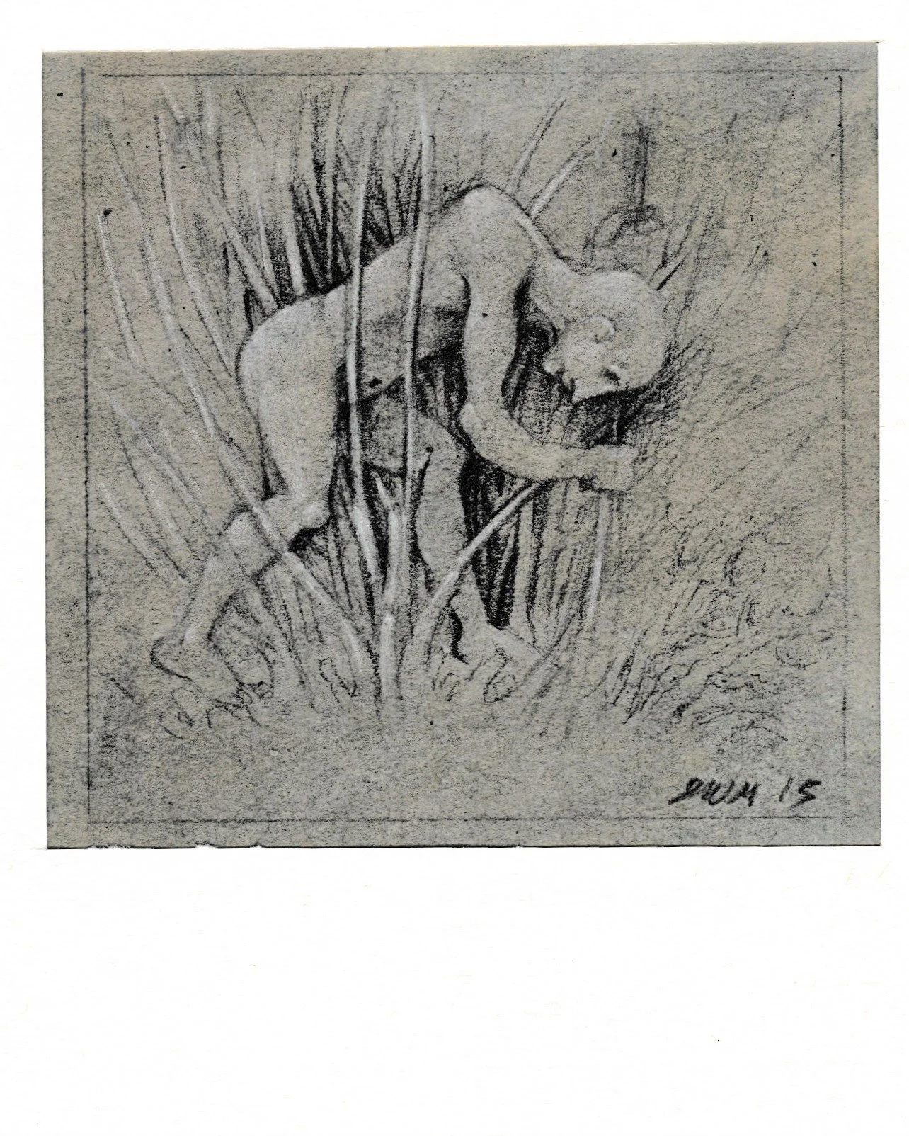 Problemi, 2015. Tecnica mista su carta, mm 100x95