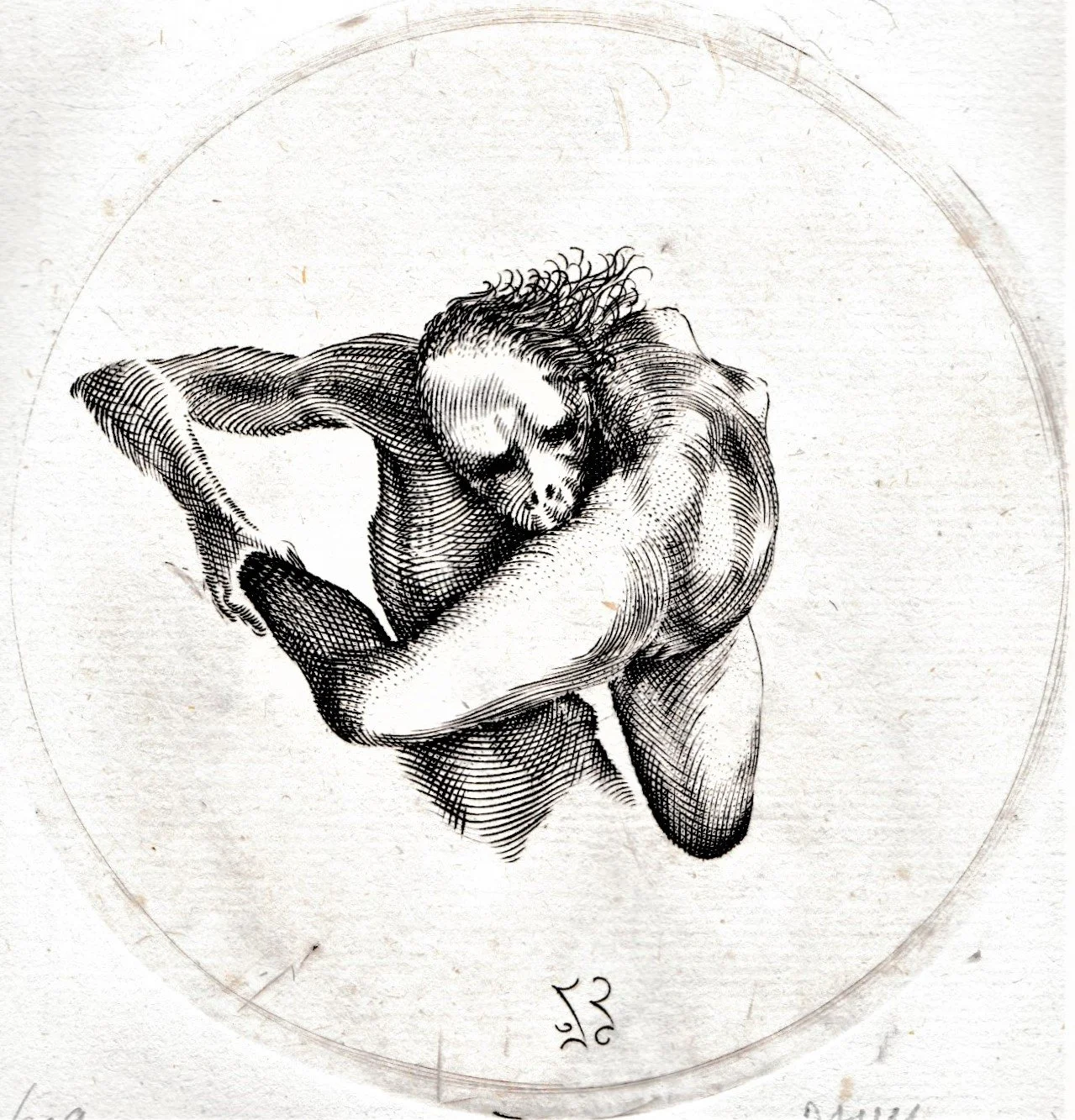 Totentanz - La Danza, 1991. Bulino su rame, diametro mm 113