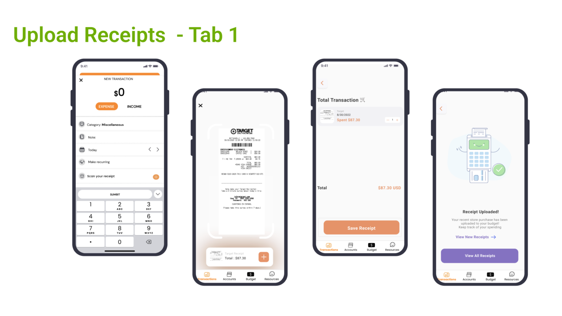upload receipts tab 1.2