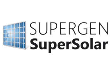 SuperGen Solar logo with a blue solar panel graphic and black text.