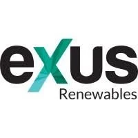Logo for Nexus Renewables with the word 'exus' and a check mark replacing the 'x'.