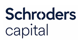 The logo of Schroders Capital, featuring the company's name in dark blue text.