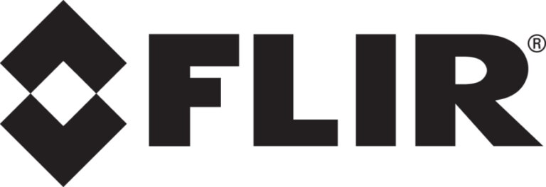 FLIR logo with a black diamond-shaped icon and the word 'FLIR' in bold black letters.