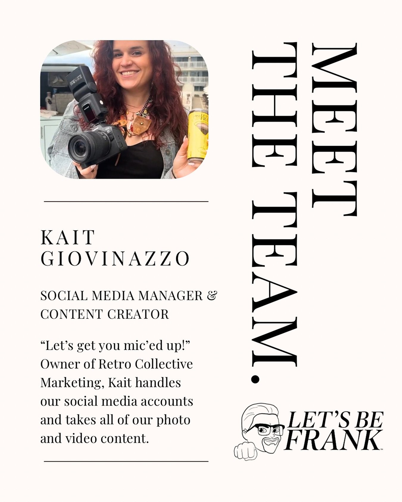 This week’s shoutout is to my guru of the social media world, Kait! Owner of Retro Collective Marketing, she joined our team last summer and to me is one of the best in the biz. No one as amazing as her. You definitely want to hire this one!