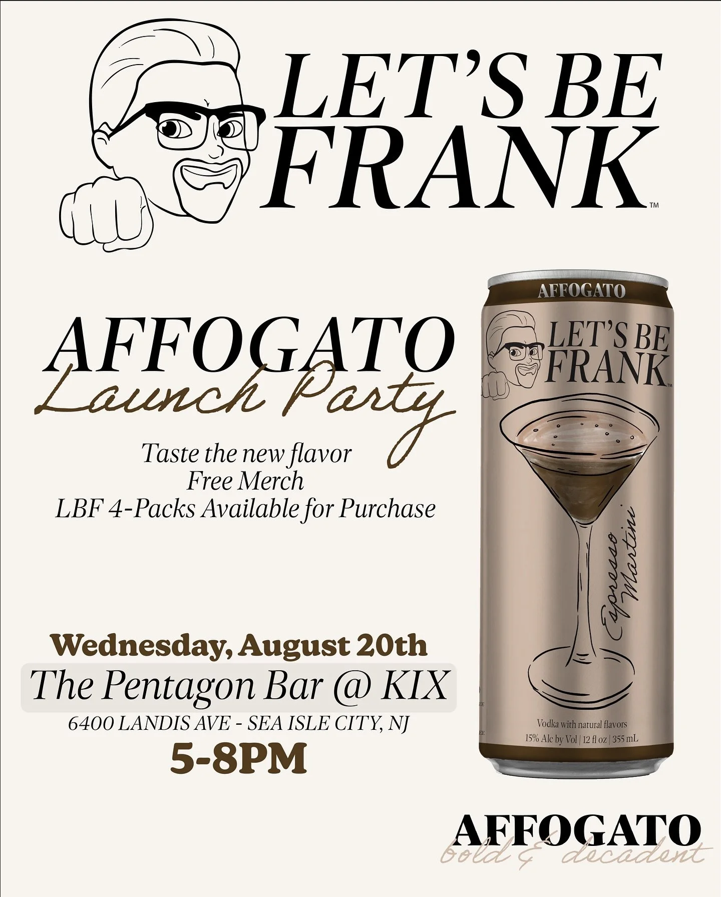 WEDNESDAY, AUGUST 20TH 🍸 Celebrating the launch of our newest flavor at KIX with Don&rsquo;t Call Me Francis! 💃

Join us at the Pentagon Bar from 5-8PM! We&rsquo;re giving away samples and free merch with 4-packs available for purchase. See you the
