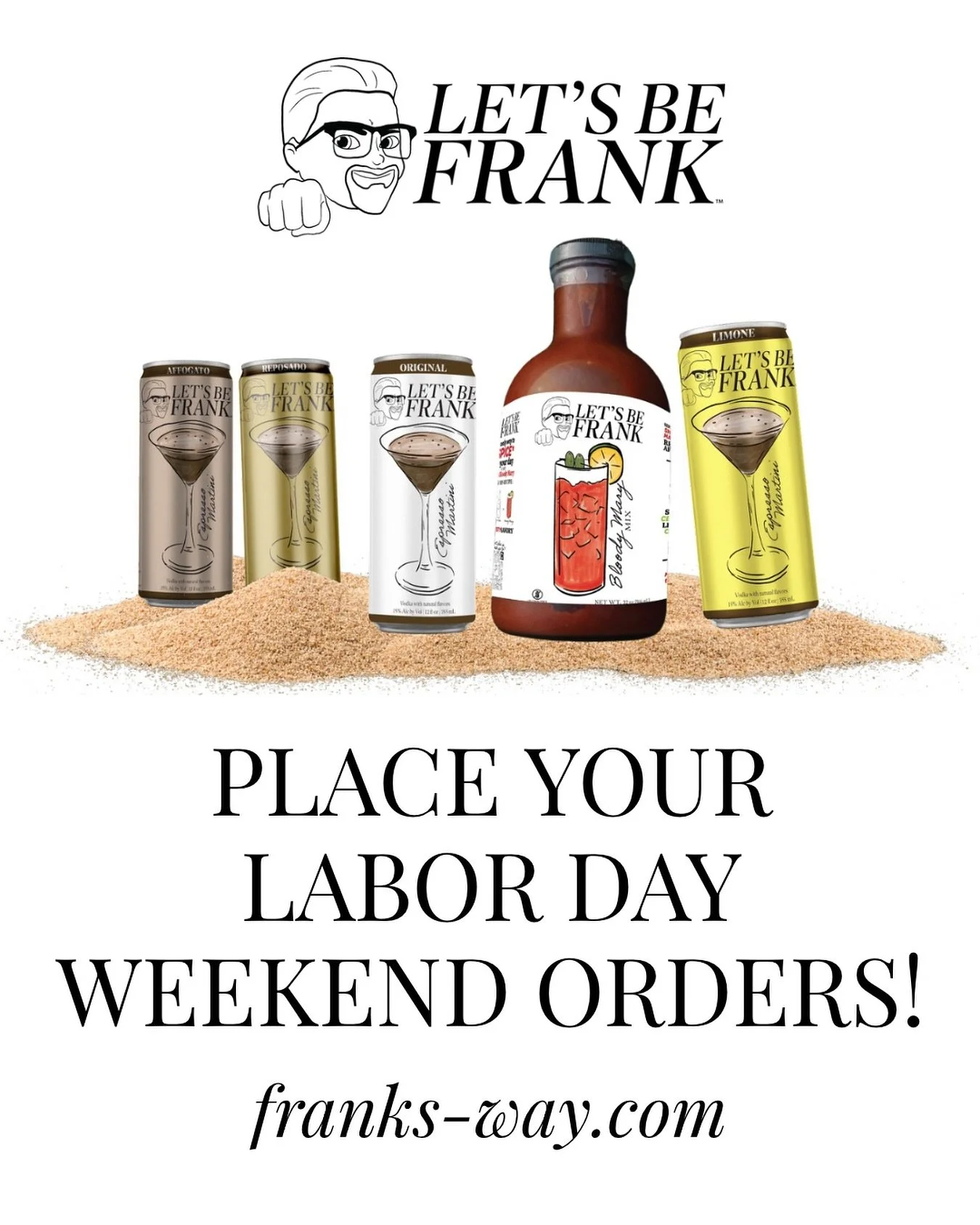 Show up to the BBQ with what everyone wants 😉 A #LetsBeFrank Espresso Martini is just a click away and can be delivered straight to your door🍸

Buy now at franks-way.com 🔗