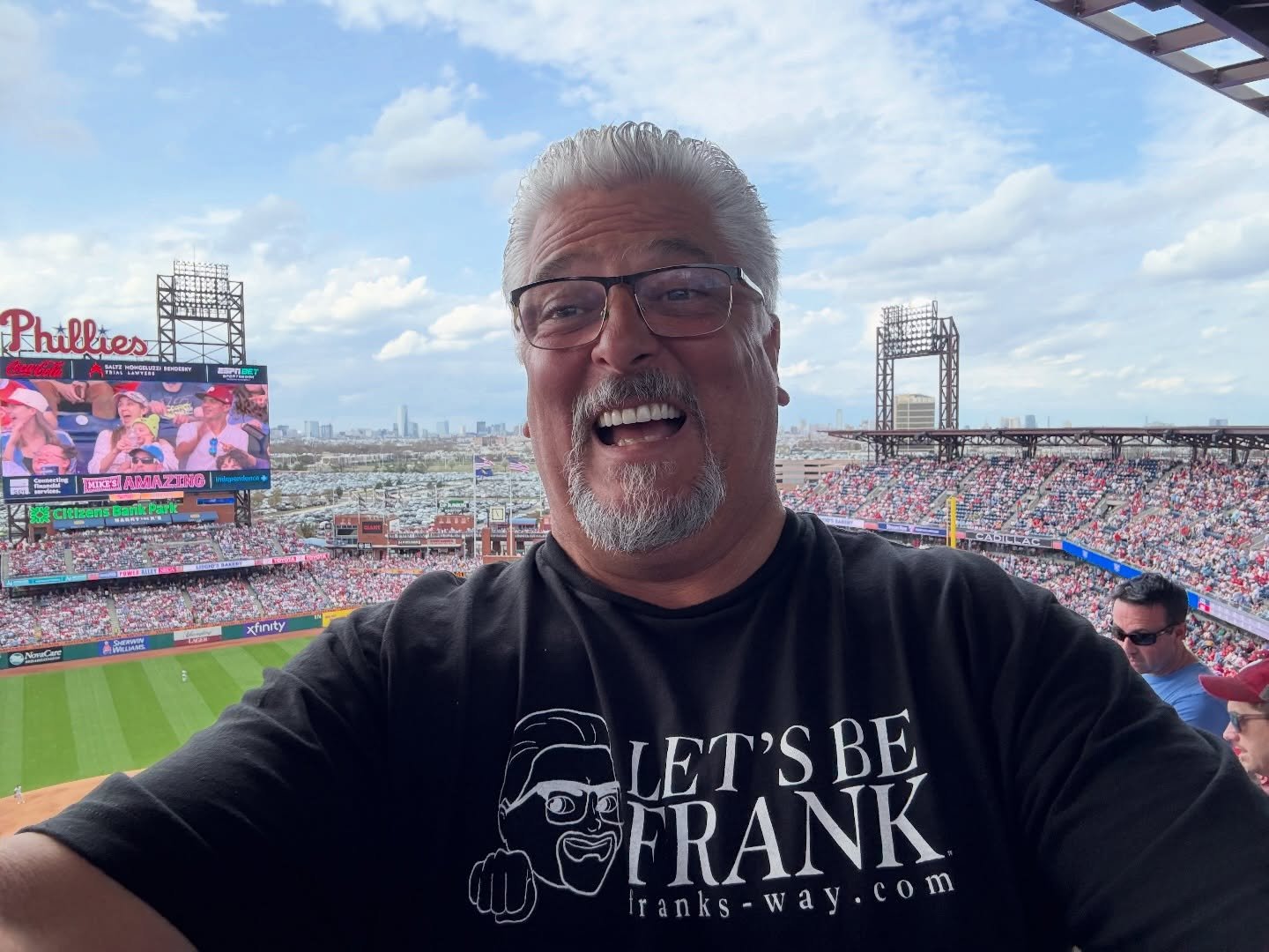 Hop on the Let&rsquo;s Be Frank Jitney and ride in style to the #Phillies games! ⚾️ We offer pickup and drop off to and from your local location to Citizens Bank Park. 

Book your ride and enjoy the game - leave the car at home! 
DM us or text 609.37