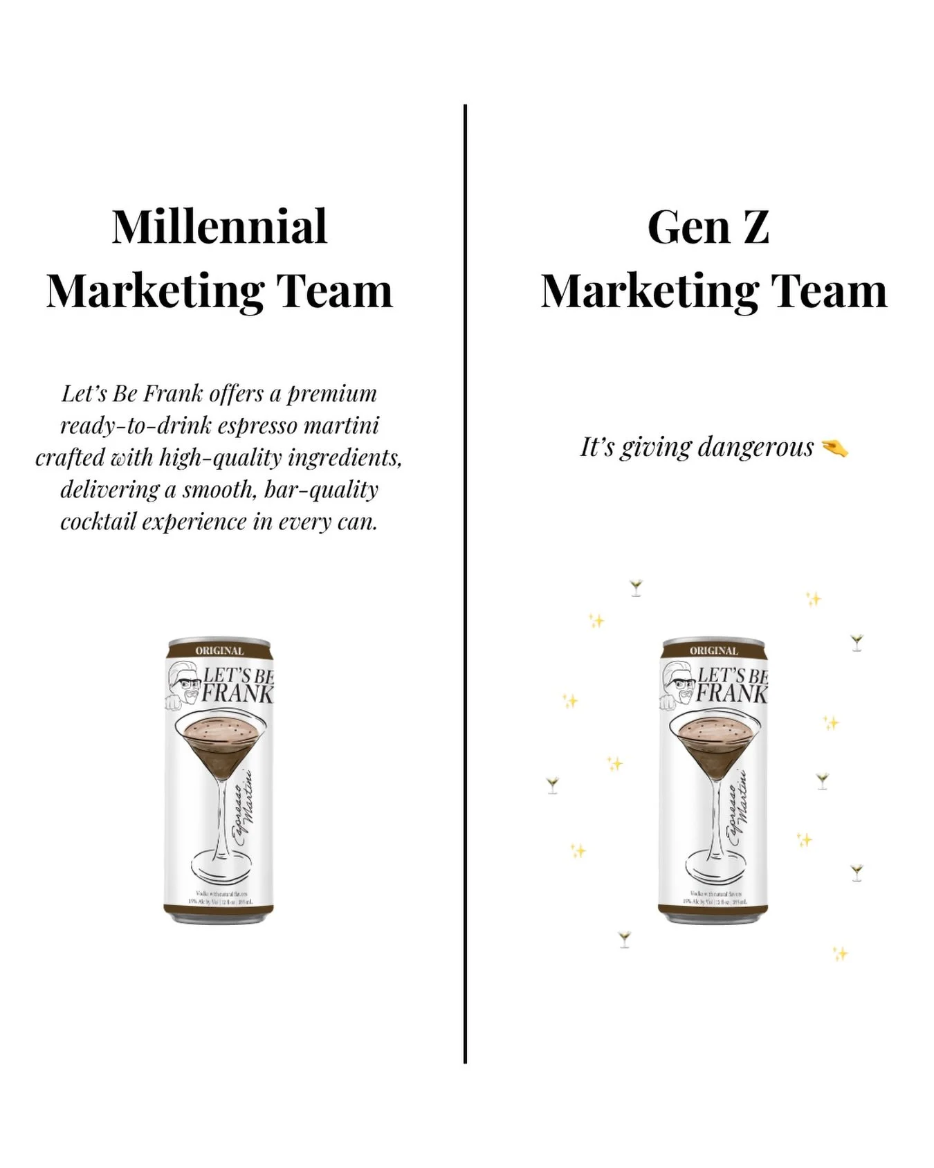 Three martinis per can? Clock it 🤏