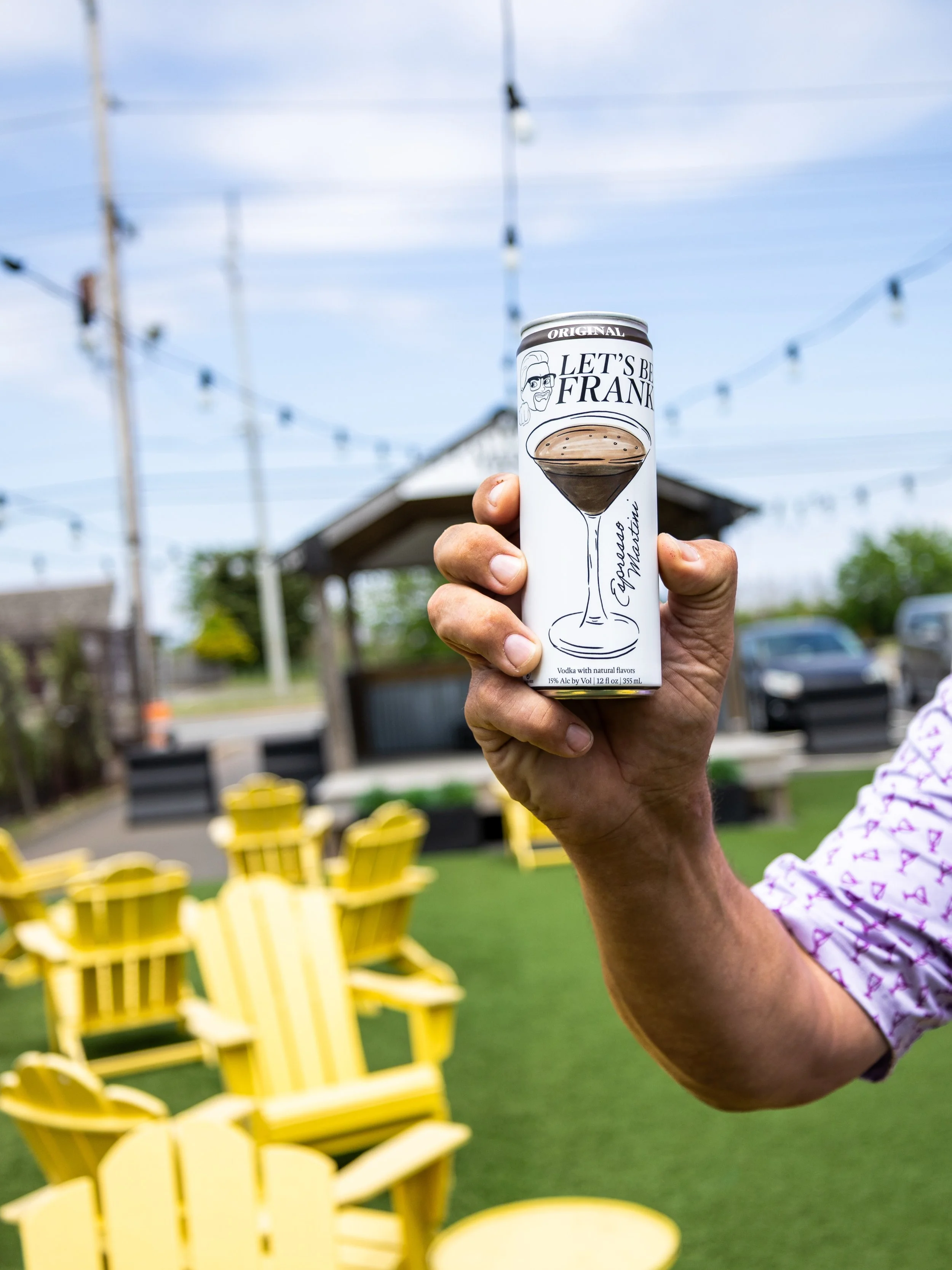 Hanging out at @yesterdayscreeksidetavern tonight from 8 to midnight, handing out FREE TUMBLERS with the purchase of any Let&rsquo;s Be Frank espresso martini 🍸 Come see us!