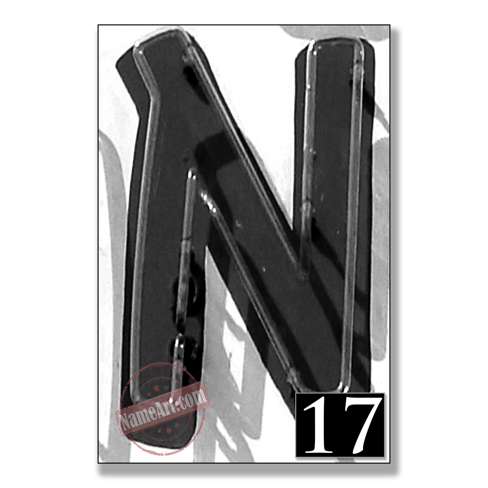 letter N custom name gifts personal gift letter art alphabet photo diy personalized gifts letter pics name art wall signs