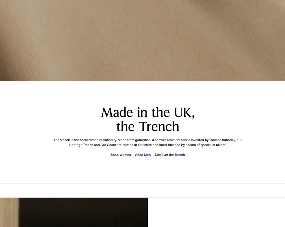 The Burberry Trench: Made in the UK