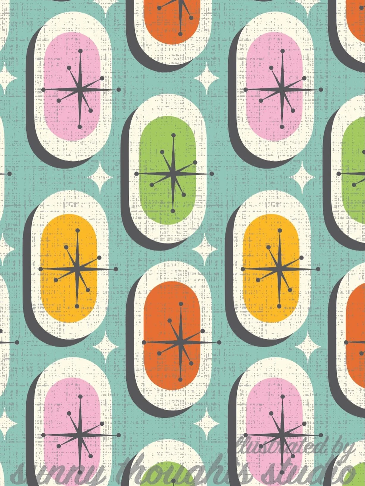 mid century modern stars ✨

pattern available for licensing!

#art #artistsofinstagram #illustration #surfacepatterndesigner #digitalart #digitalartist #pattern #patterndesign #surfacepatterndesign #patternlicensing #kids #midcentury #midcenturymoder
