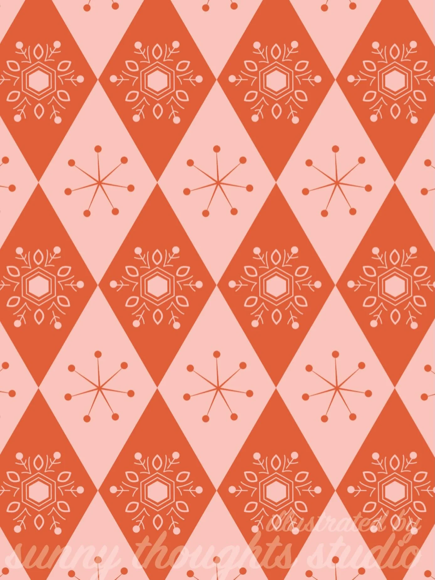 mid century modern snowflakes ❄️

#art #artistsofinstagram #illustration #surfacepatterndesigner #digitalart #digitalartist #pattern #patterndesign #surfacepatterndesign #patternlicensing #christmas #midcentury #midcenturymoderndesign #midcenturymode