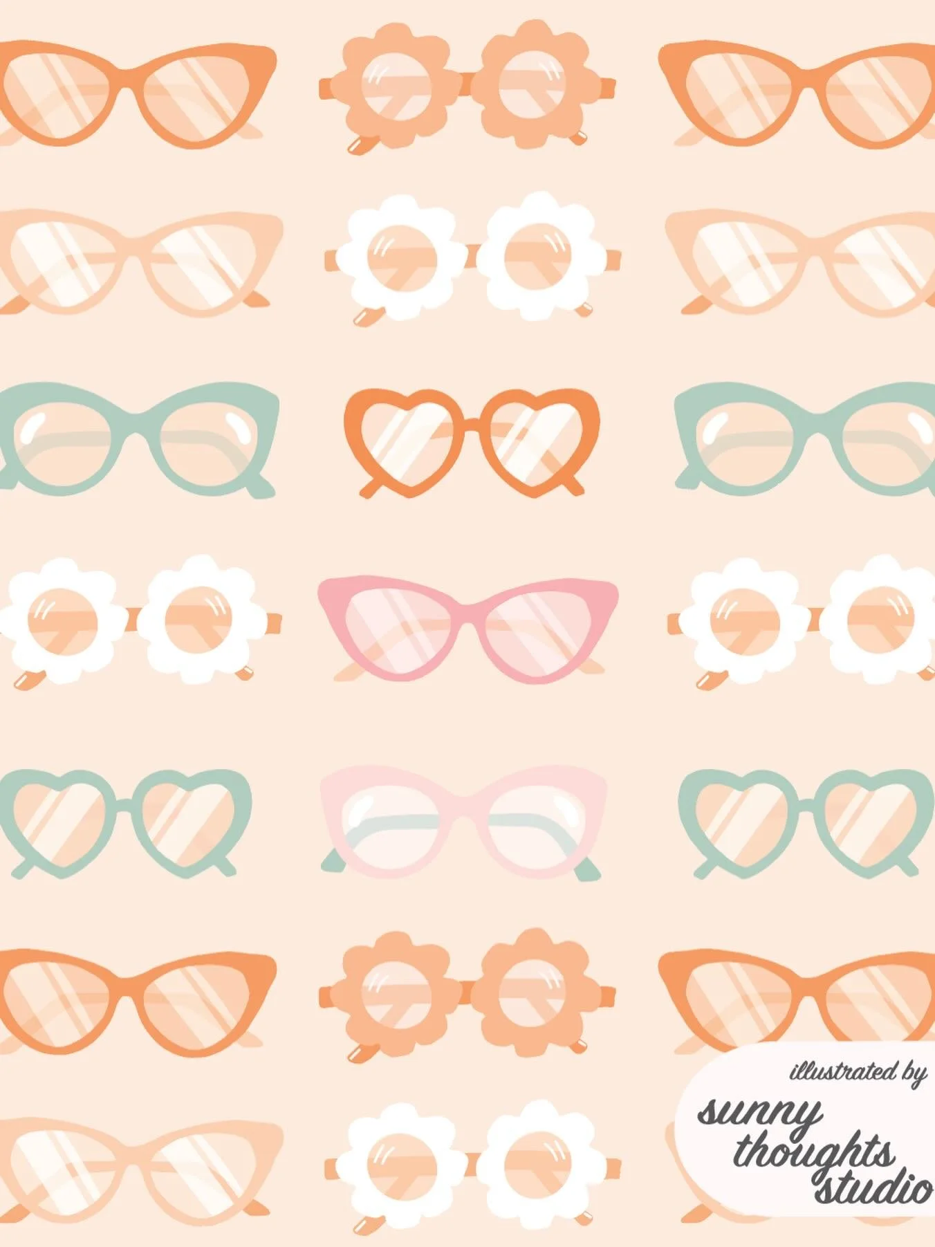 is anyone else dreaming of sunny days with all this cold weather?? i cant wait for warm august days, which inspired this pattern! available for licensing and on spoonflower 🩷 

#surfacepatterndesign #artforsale #patterndesign #printandpattern #patte