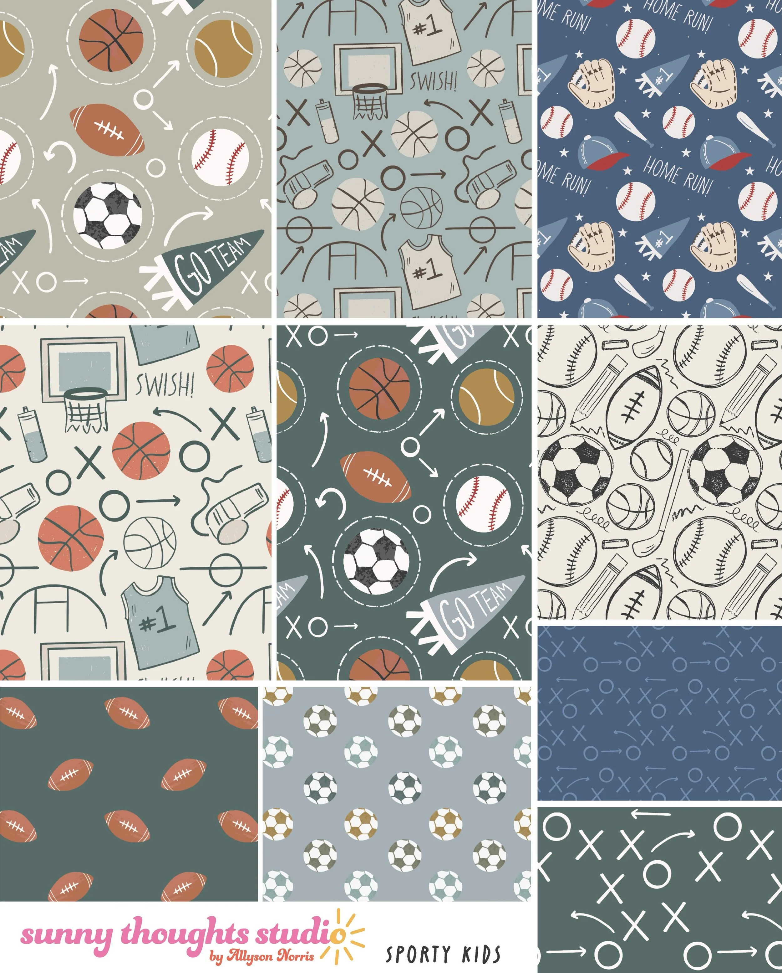 my newest collection, sporty kids, is versatile and can be used on wallpaper, bedding sheet sets, and even party plates! it is available for licensing 🫶

@potterybarnkids @westelmkids #artlicensing #artlicensingcollection #kidsart #nurserydecor #kid