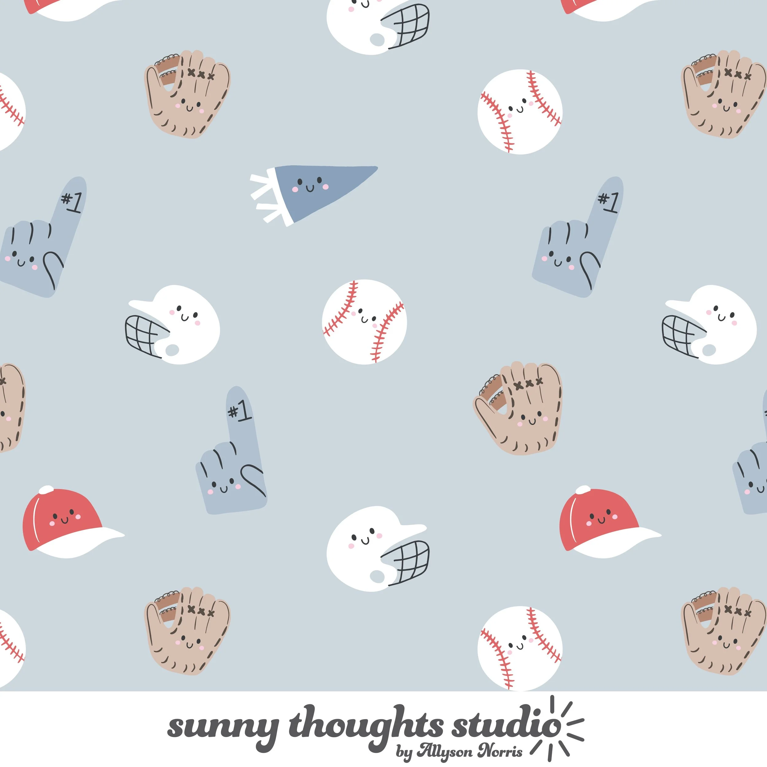 My newest kids baseball pattern is officially available for licensing! Perfect for onesies, pajama sets, and bedding! 💙

#artlicensing #kidsart #baseballart #surfacepatterndesign #ballgame