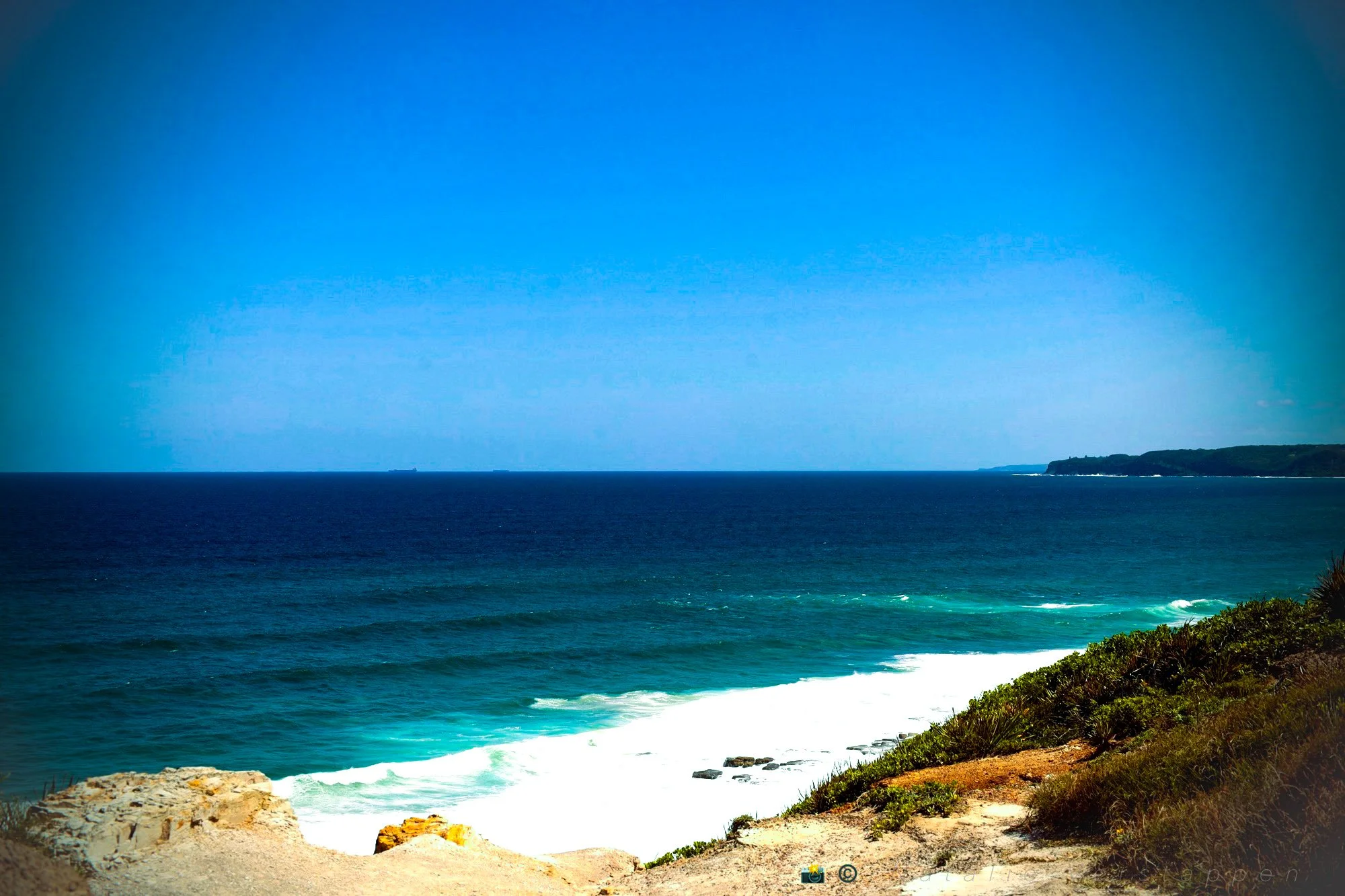 All shades of blue - And green, red,…
