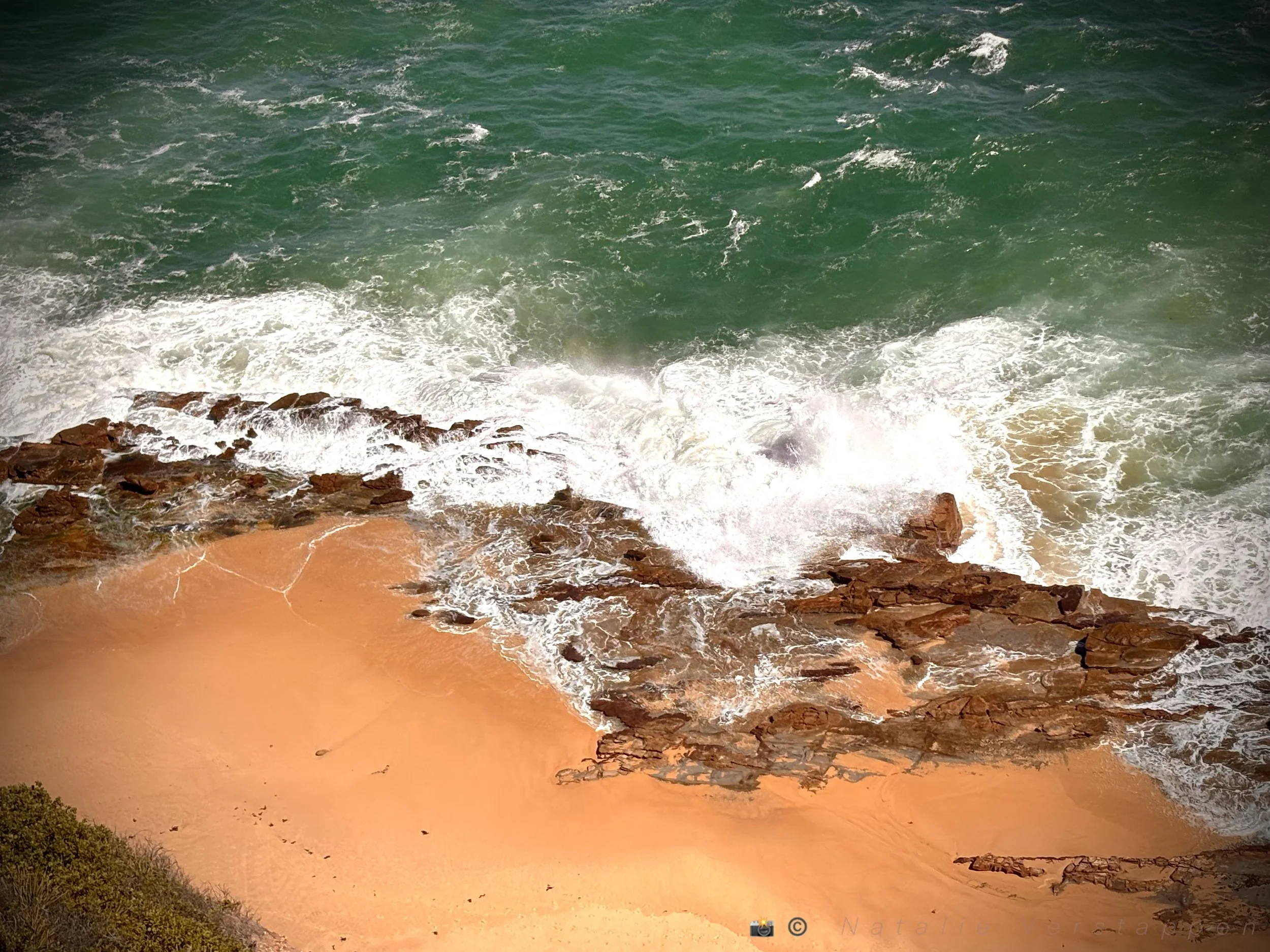 From Above - Colors and fragments merge together 