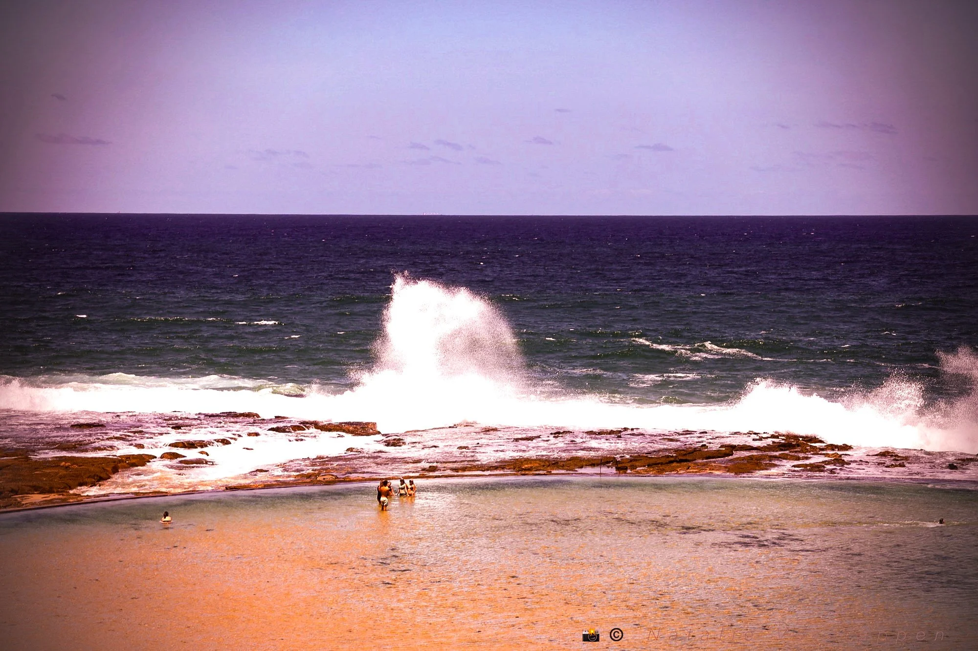 Timeless beach scene