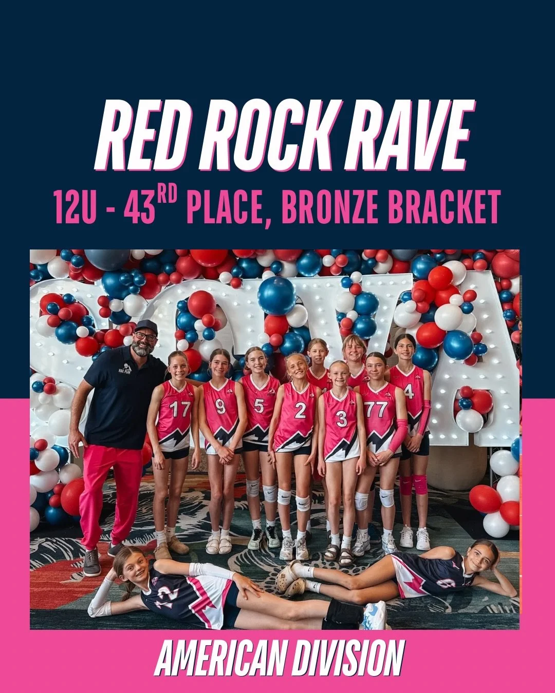 Congratulations to our 11U - 15U teams for showing up and competing at the&nbsp;SCVA Red Rock Rave Tournament!

Over three days, our athletes battled through fierce competition and challenged themselves against some incredible teams. Tournaments like