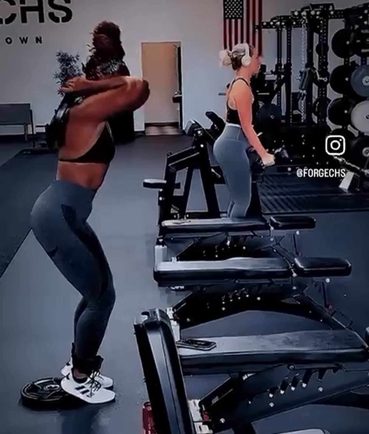 Members training at Forge CHS locally owned gym in West Ashley Charleston SC