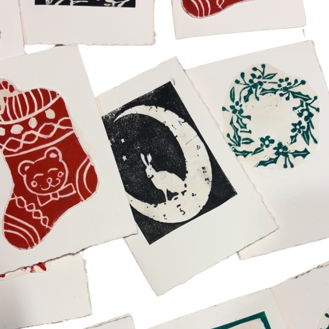 Lino Cut Printing: Valentine’s Day Edition