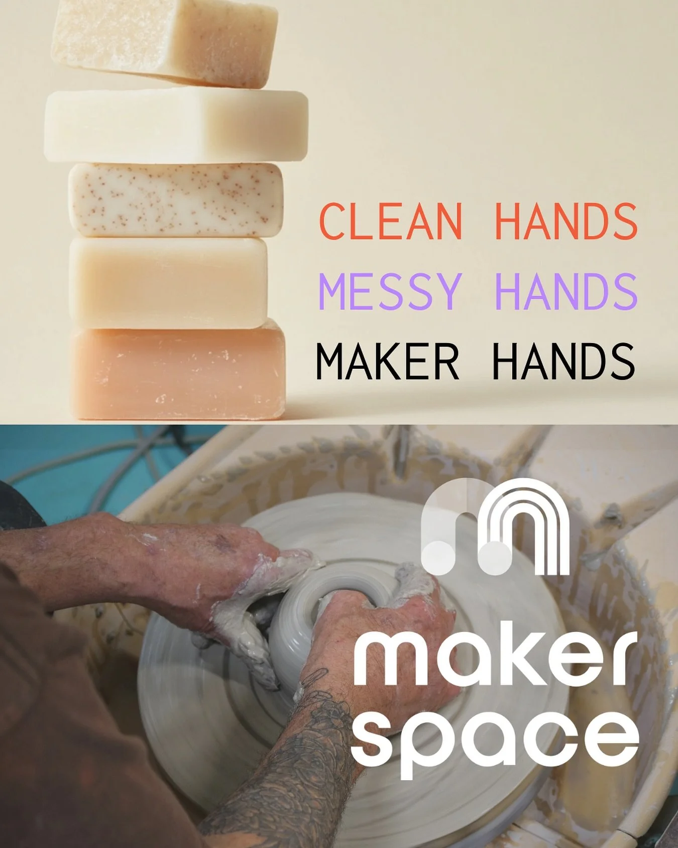 🖐️Whether you into bubbles of bowls, this week why not try Soap Making or Ceramics? Slow down, create with your hands and make something just for you.

🧼 12 November: Soap Making - Learn how to blend, pour, and scent your own cold pressed soap bars