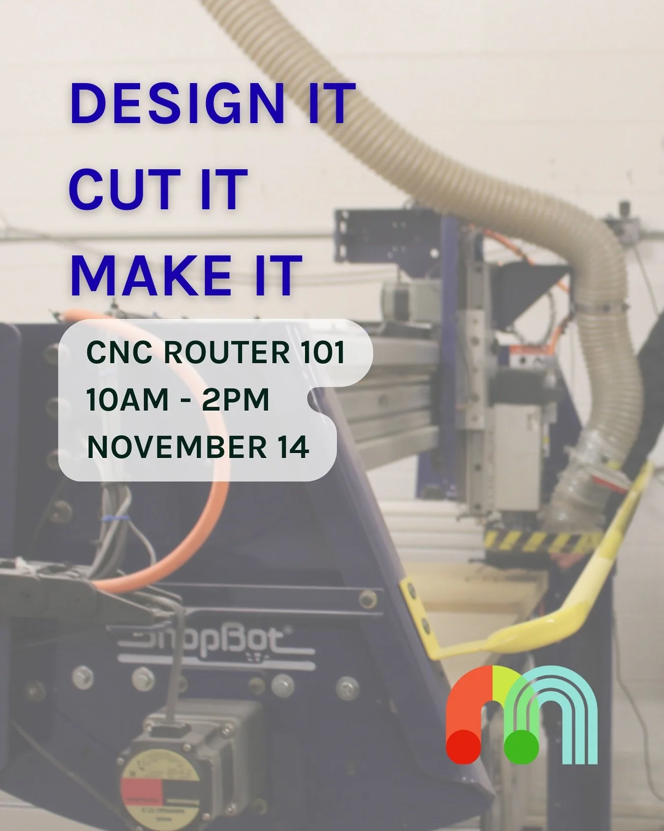 Two spots left for our CNC Router 101 class this Sunday! 

In this hands-on class learn how to design and cut precise, professional-quality pieces using our CNC router. From digital design to finished product,  explore how creativity meets technology