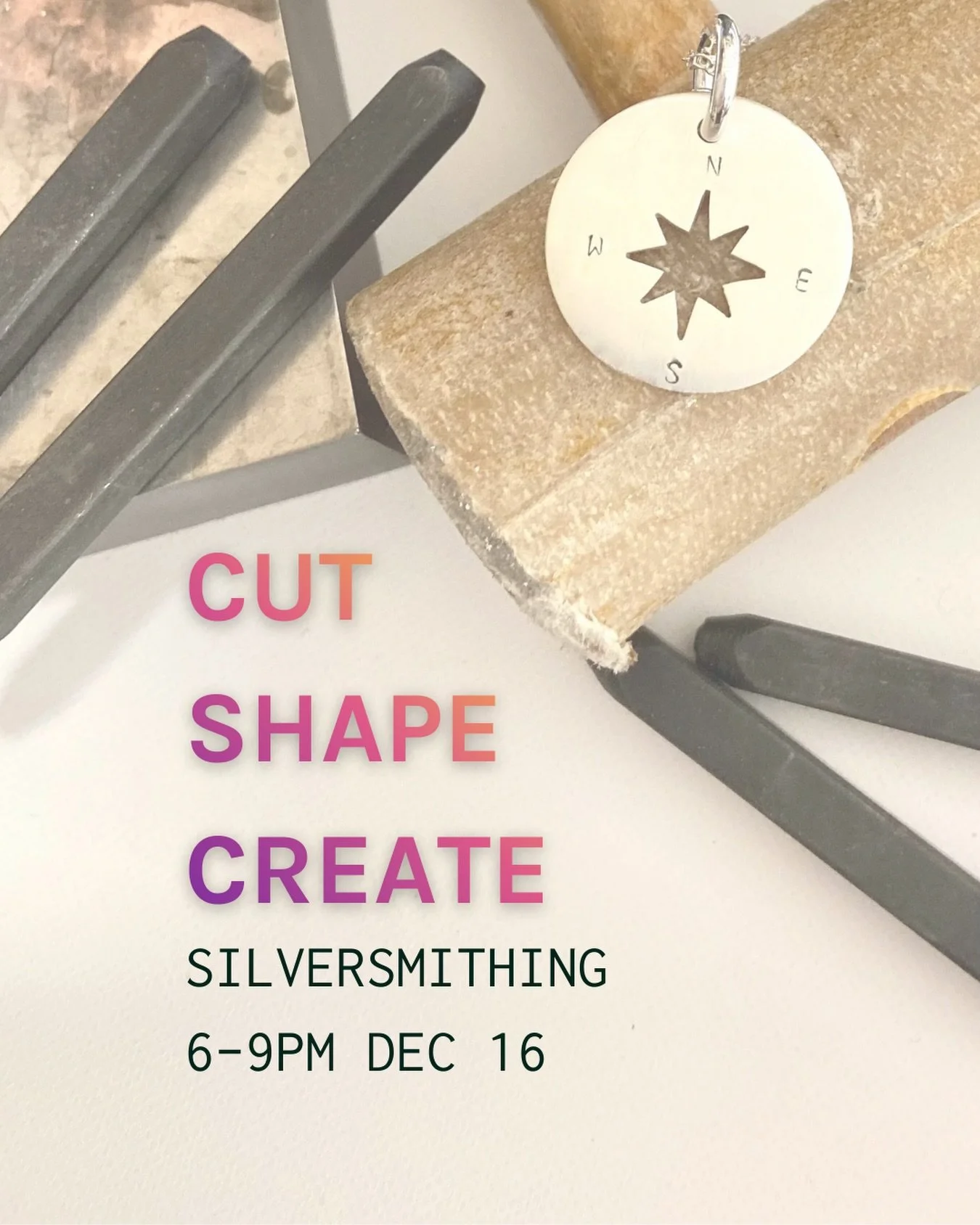 🛠️✨Learn some sterling skills this week! Join us at Saskatoon Makerspace Tuesday 16 December for Silversmithing &ndash; Cutting from 6 to 9pm.

This beginner-friendly class will walk you through the process of crafting your own sterling silver piece
