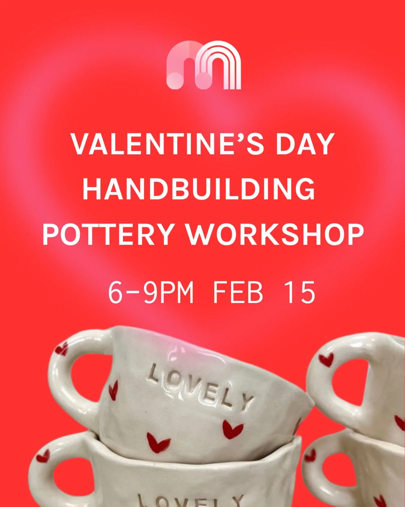 💘Looking for a cozy, creative Valentine&rsquo;s date night (or a fun night out with friends)? Join us for a beginner-friendly pottery handbuilding workshop from 6pm to 9pm on Sunday 15 February where you&rsquo;ll make your own mug and add your own f