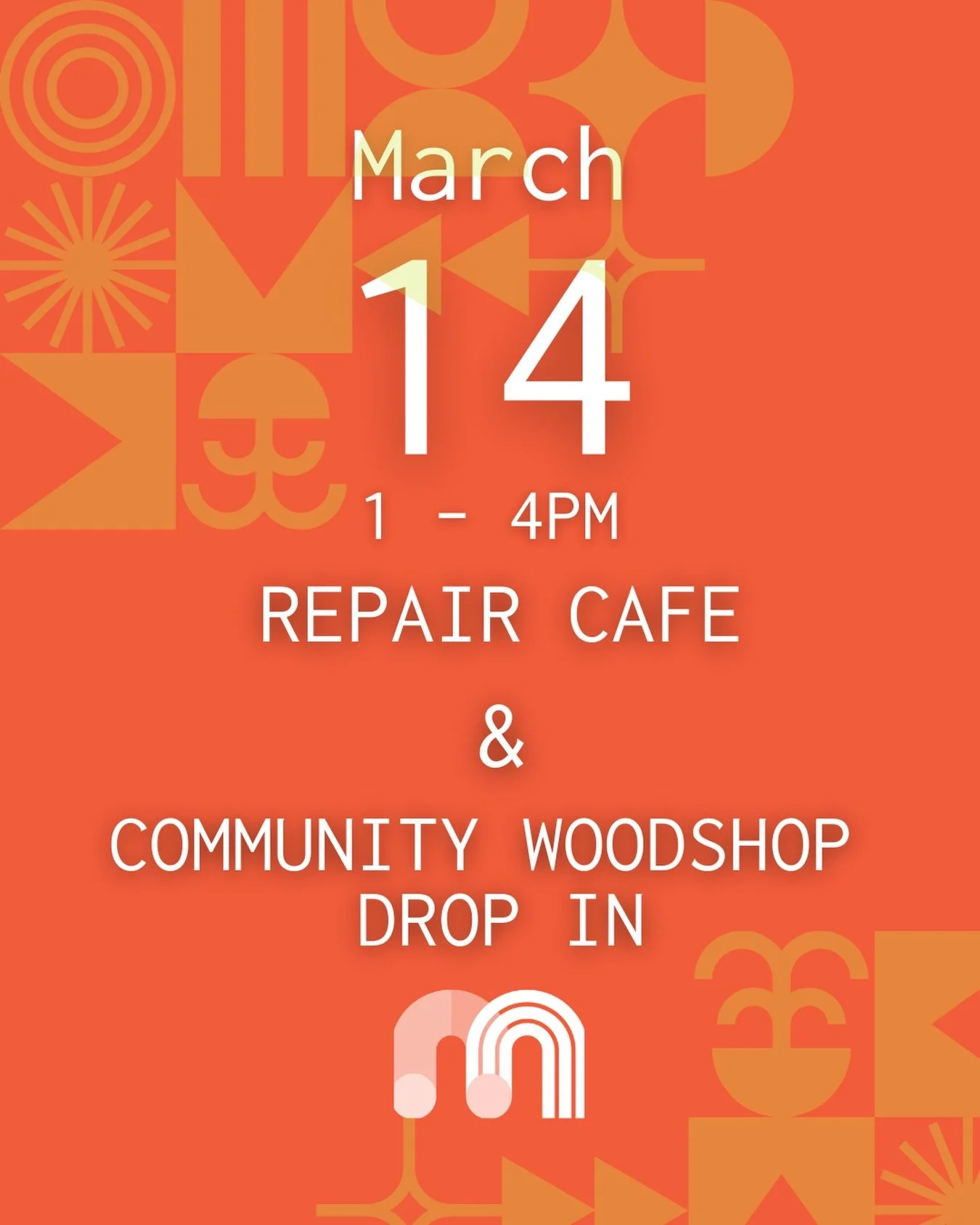 Not one, but two events at Makerspace this Saturday from 1pm to 4pm.

🛠 Mend Repair Caf&eacute;
Bring broken items and work with volunteer repair specialists to repair electronics, clothing, small appliances, furniture, and more. Free, but online bo