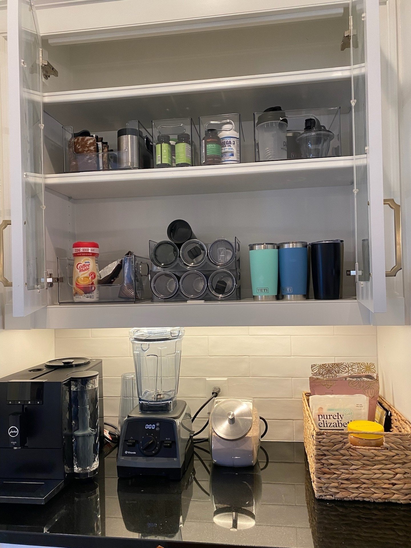Cups, cups, and more cups! It seems like every time you turn around there's a new water bottle or cup on the market that your kids (or you 😆) HAVE to have. This leads to an inevitable overflow in cabinets- every time you add one, try to take one out