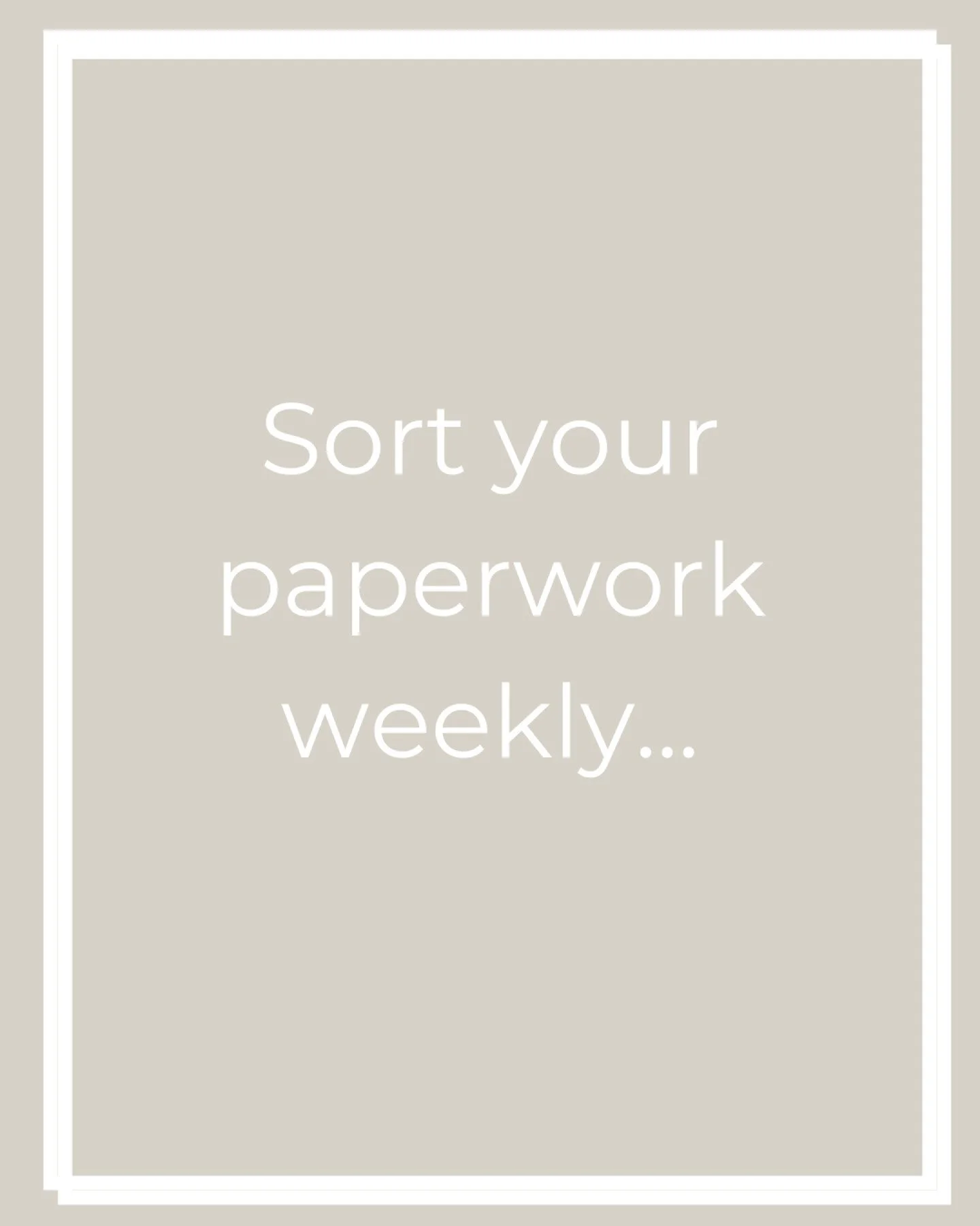 We&rsquo;ve all been there, looking for that one piece of mail that came in last week, or was it last month? 
After checking the mail, take out the junk and put the important items all in one place. Next, designate a day to sort through the important