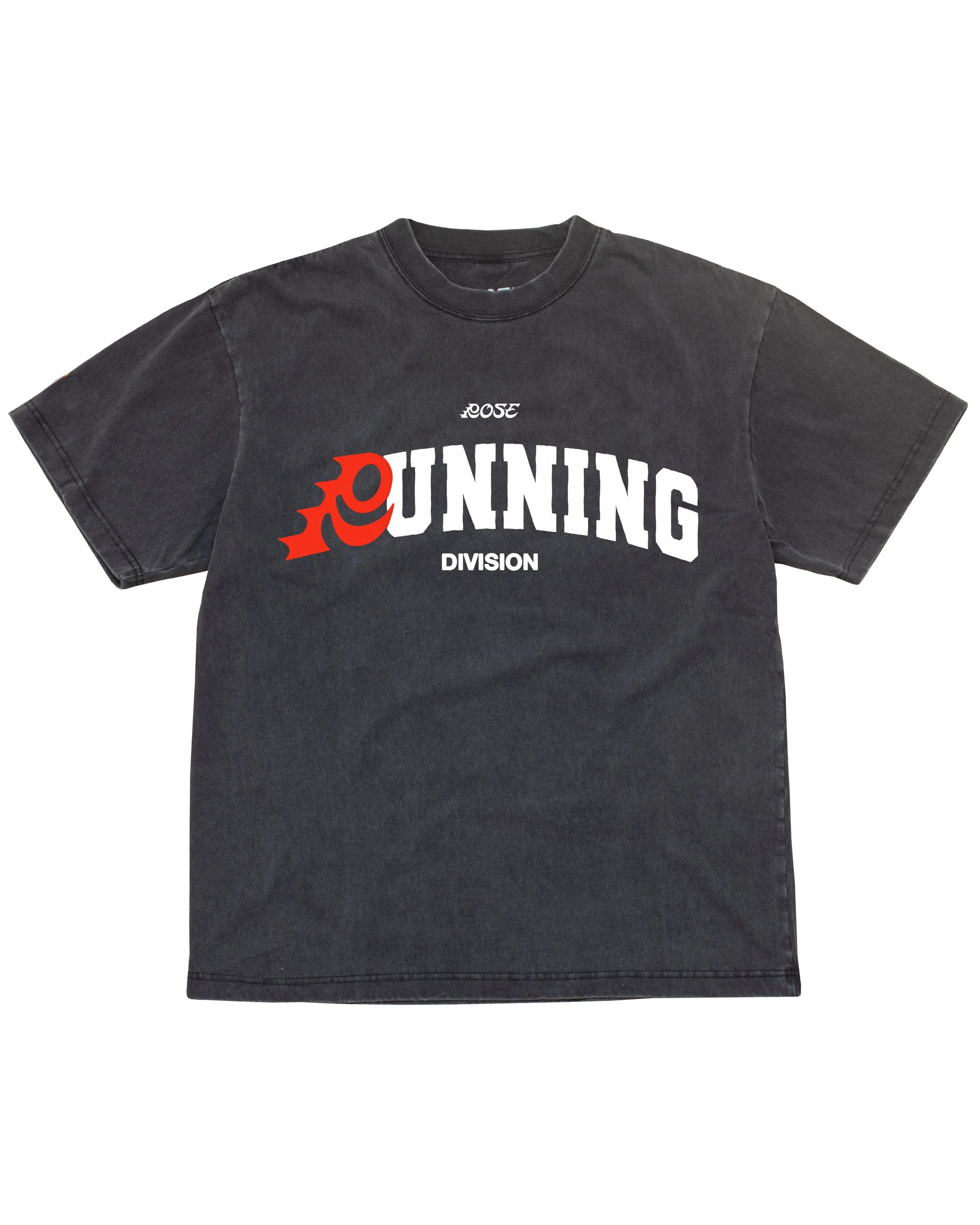 Varsity Running Tee Washed Black