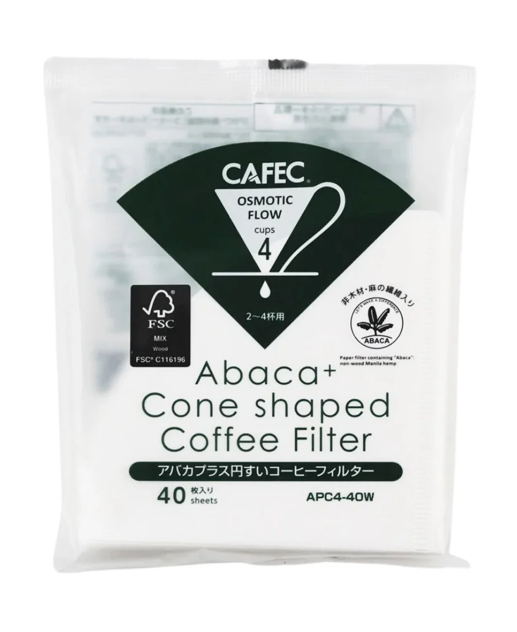 Filtros de abaca+ 4 (40 filtros)