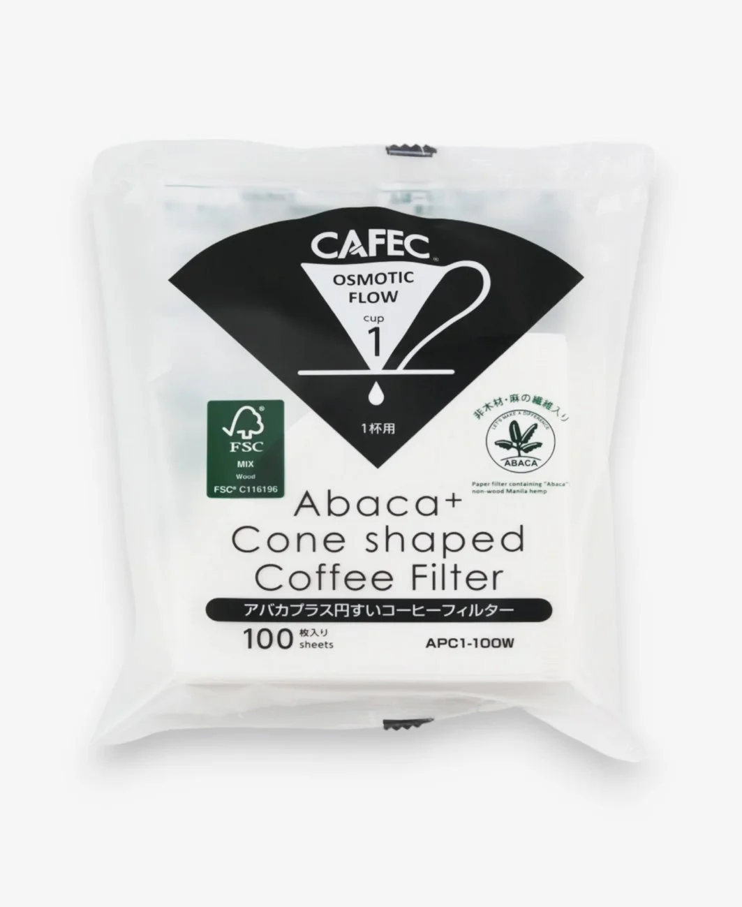 Filtros Abaca+ 1 (100 filtros)